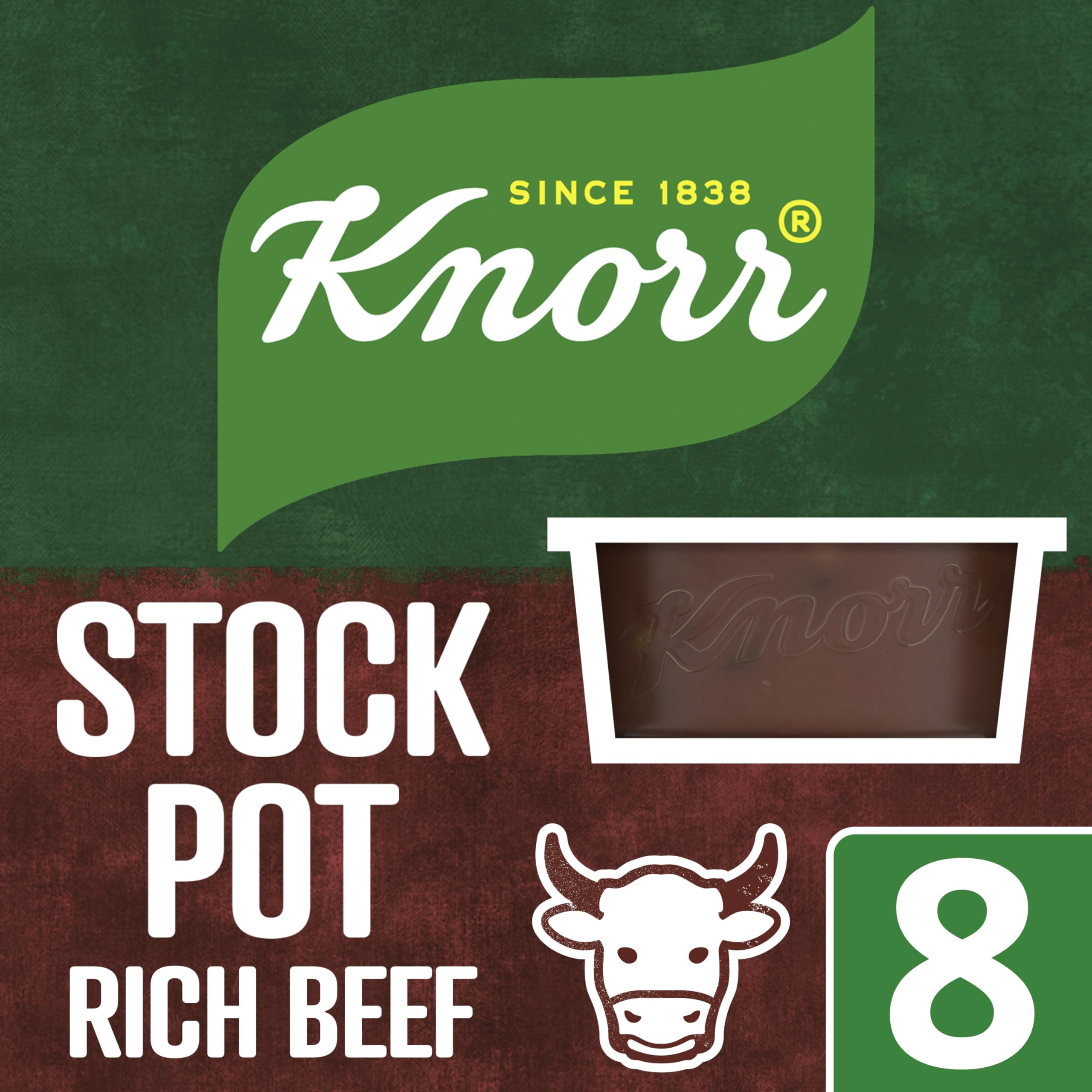 Knorr Rich Beef Gluten-Free Stock Pots - 8 x 28g 10
