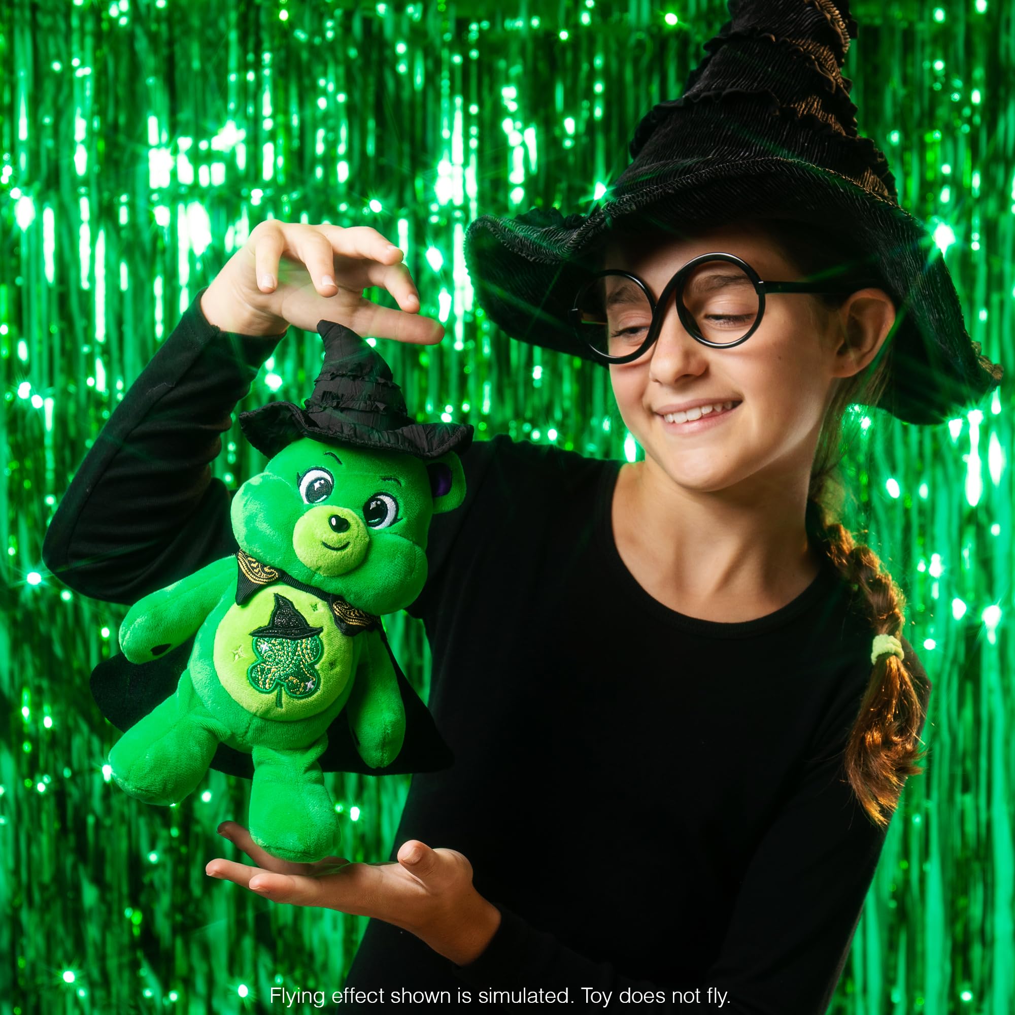 Care Bears x Wicked Good Luck Bear as Elphaba 22cm Plush - Collectible Stuffed Animal 10