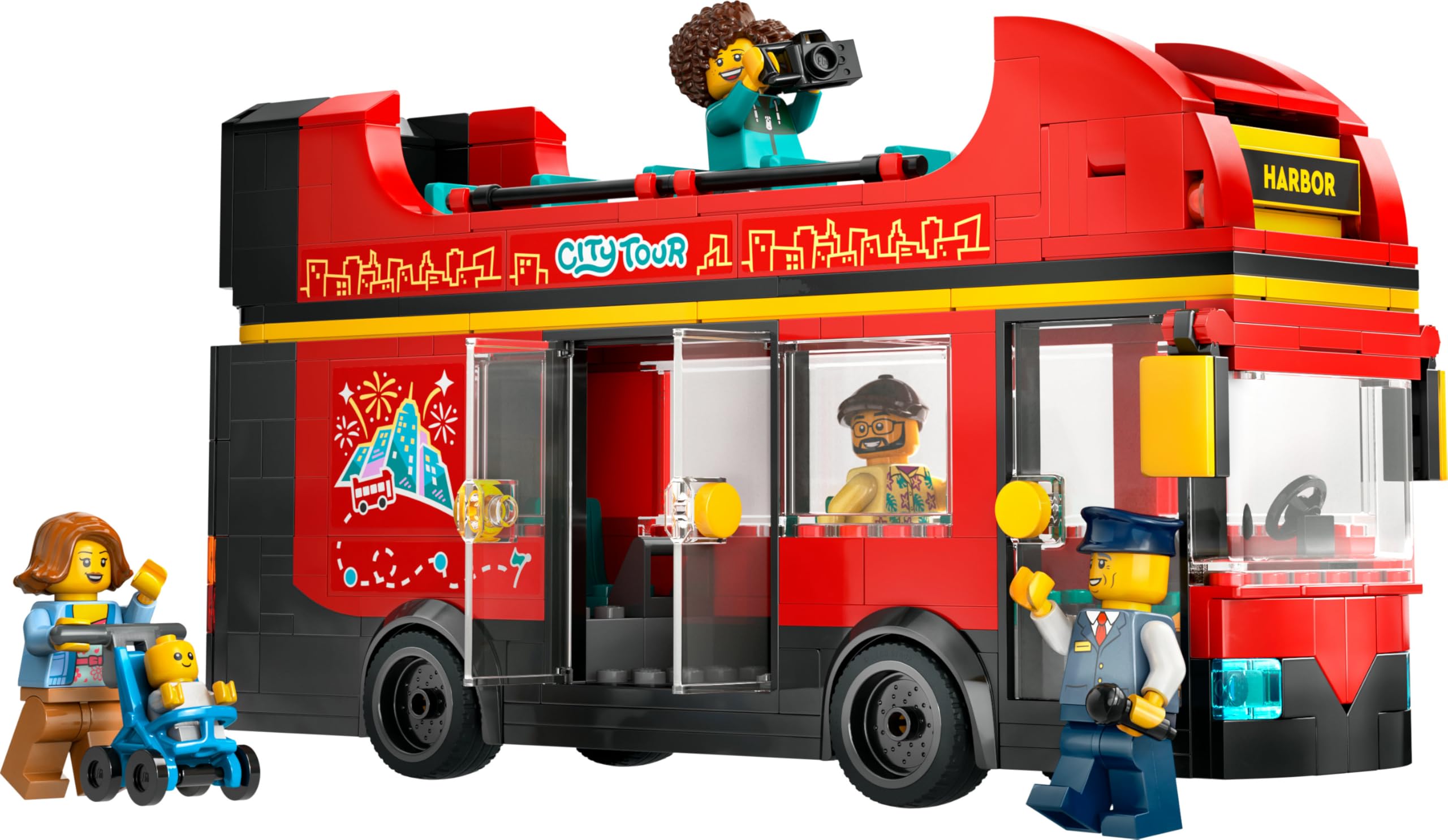 LEGO City Red Double-Decker Sightseeing Bus - Building Set for Ages 7+ 14