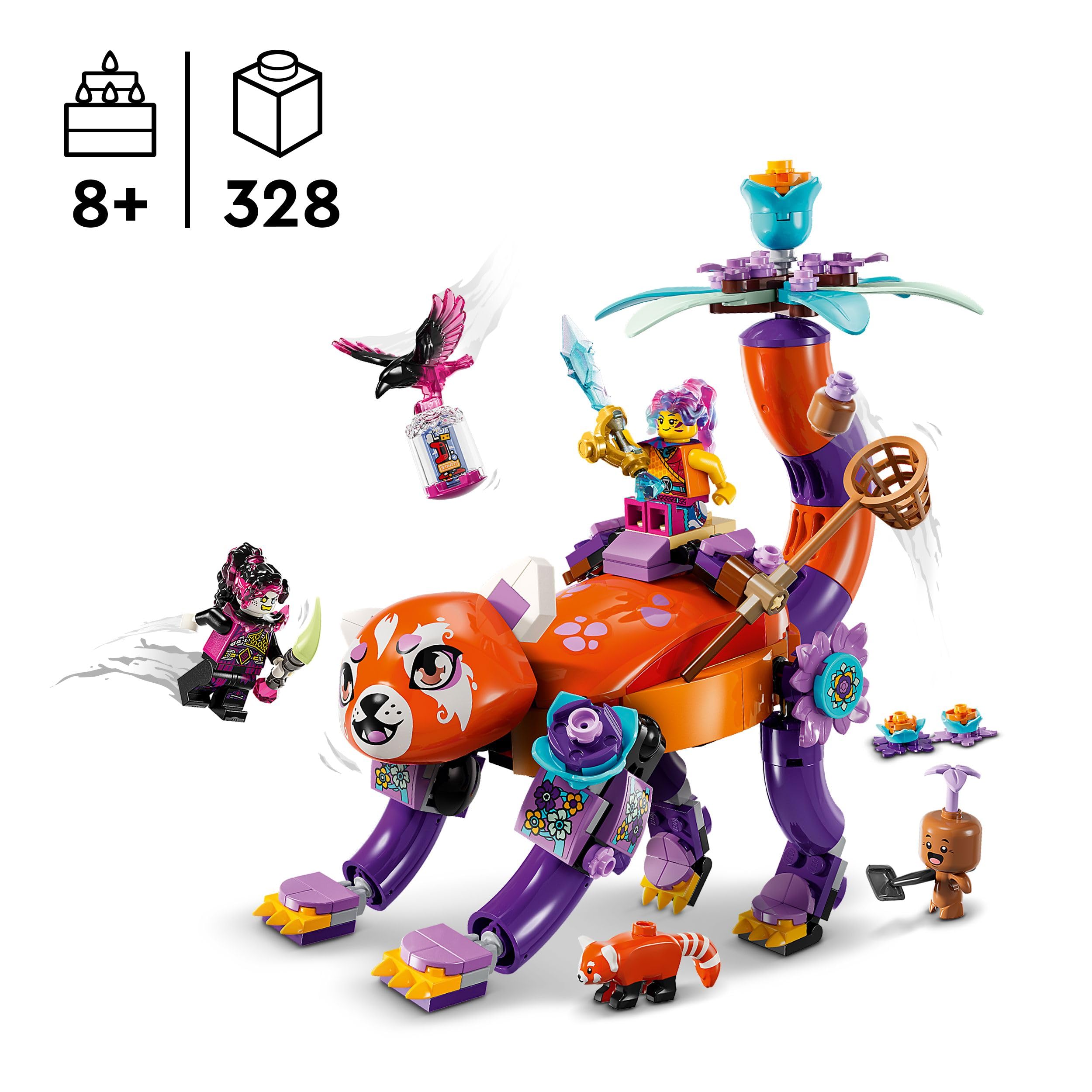 LEGO DREAMZzz Izzie’s Dream Animals Set - Panda, Turtle, Bird Building Toy for Ages 8+ 10