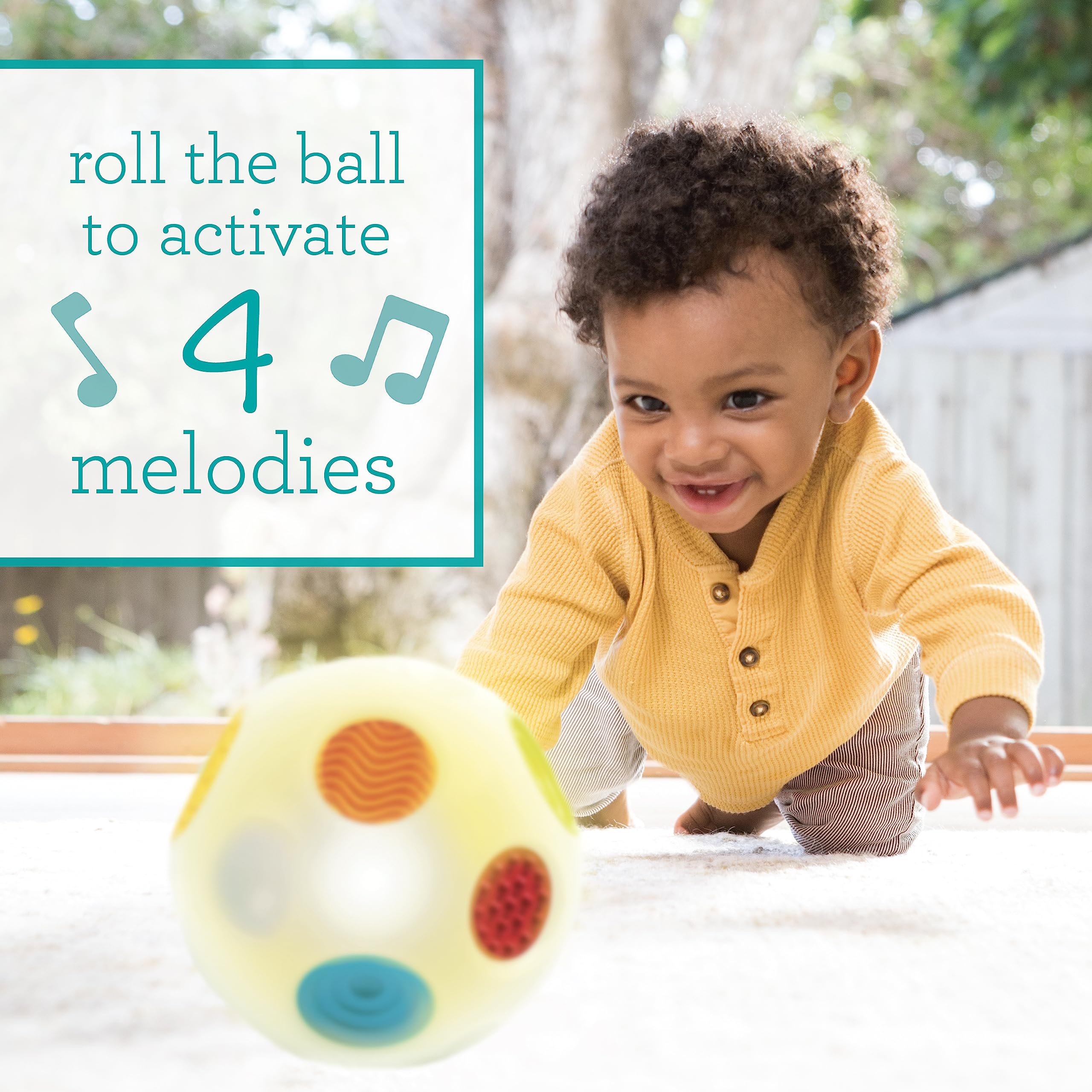 Infantino Sensory Sound and Light Activity Ball - Educational Toy for Babies 9-36 Months 12