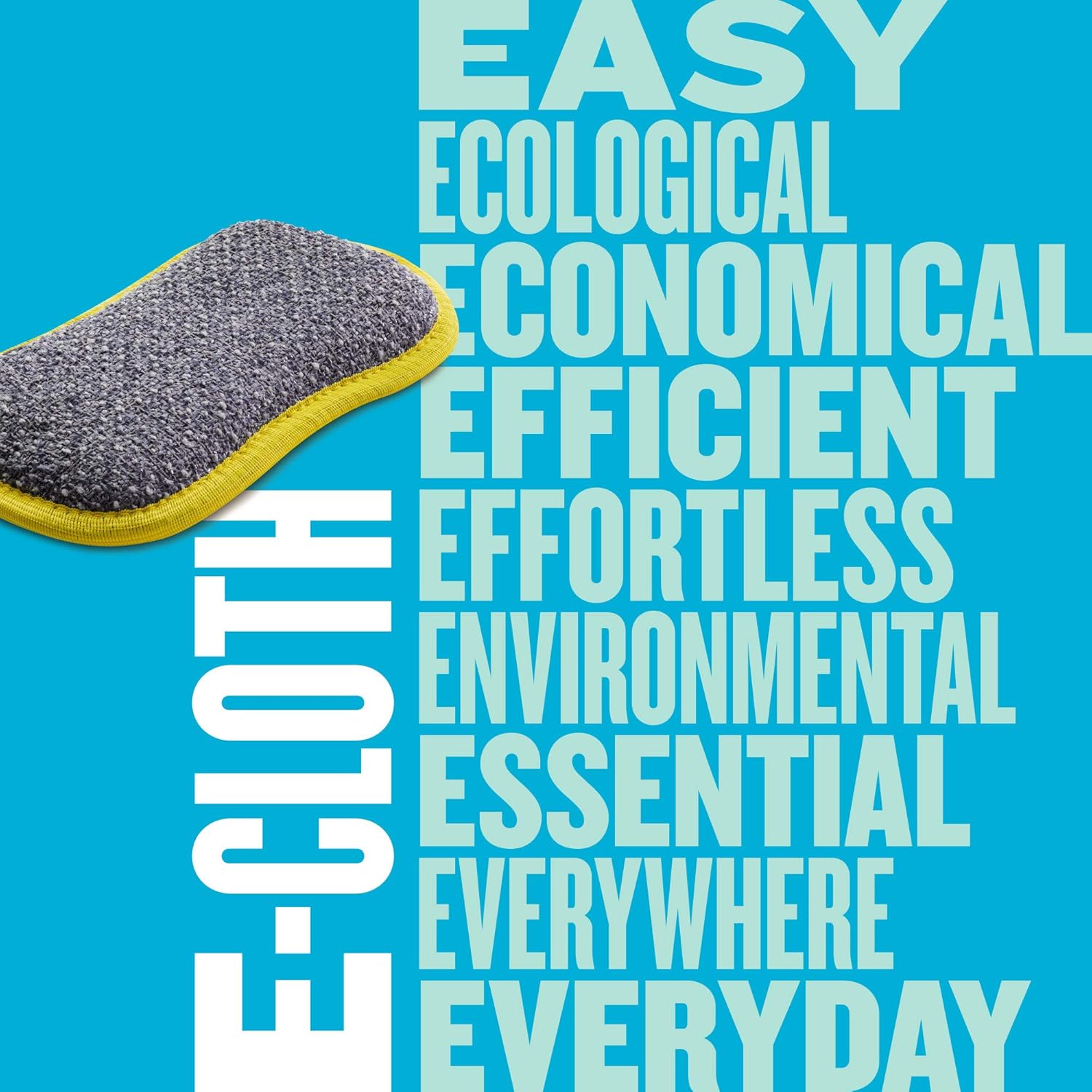 E-Cloth Washing Up Pad - Non-Scratch Kitchen Scrub Sponge, 1 Pack, Yellow 5