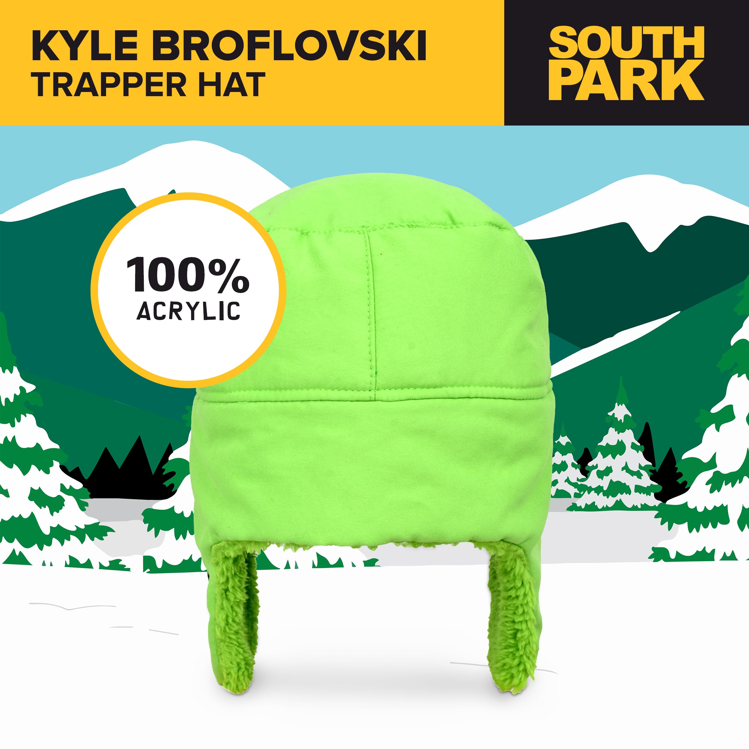 South Park Kyle Broflovski Acrylic Cosplay Trapper Hat for Men