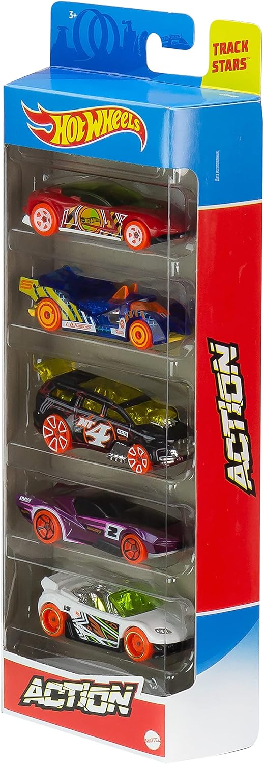 Hot Wheels 5er-Auto-Geschenkpaket – Druckgussfahrzeuge im Maßstab 1:64 für Kinder ab 3 Jahren 12