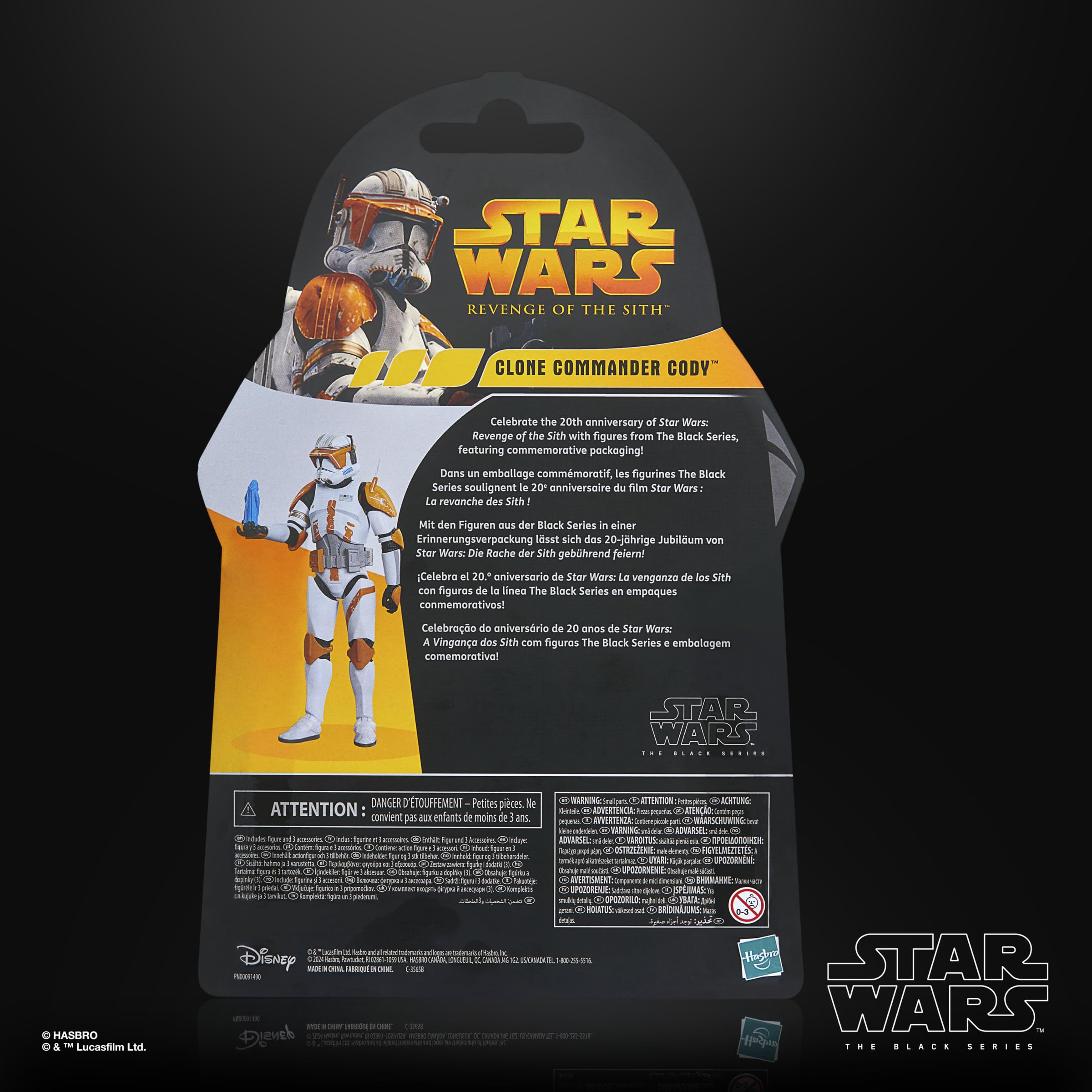 Star Wars The Black Series Clone Commander Cody - 6-Inch Revenge of the Sith 20th Anniversary Action Figure 12