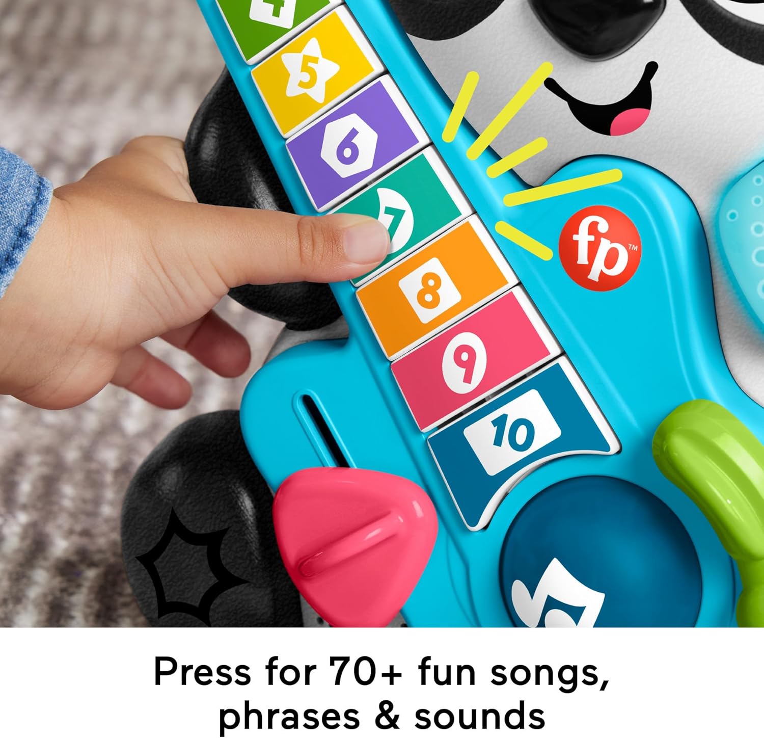 Fisher-Price Link Squad Jam & Count Panda - Musical Learning Toy with Lights & Sounds for Babies 9M+ 4