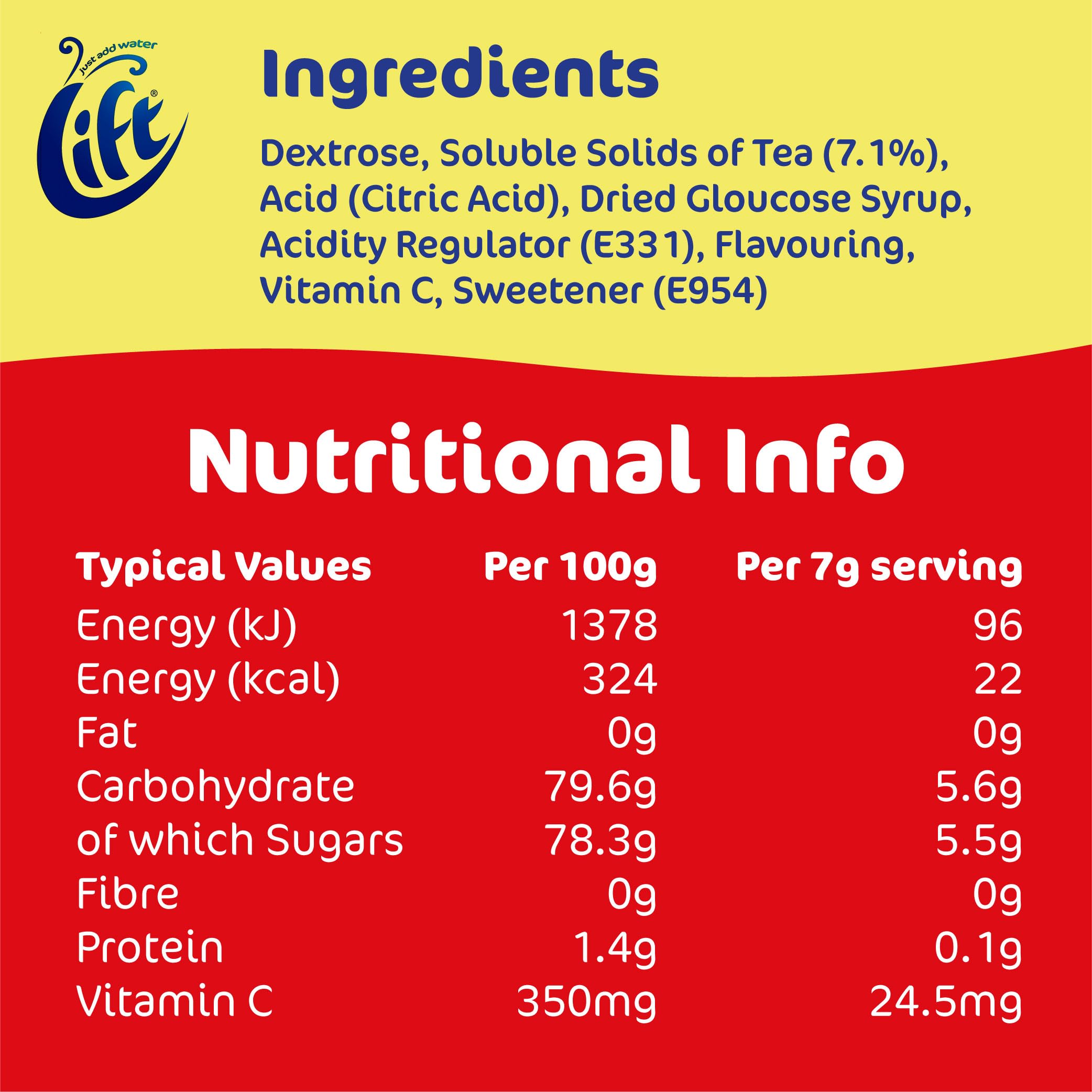 Lift - Instant-Tee mit Zitronengeschmack, 6 Gläser mit 165 g 7