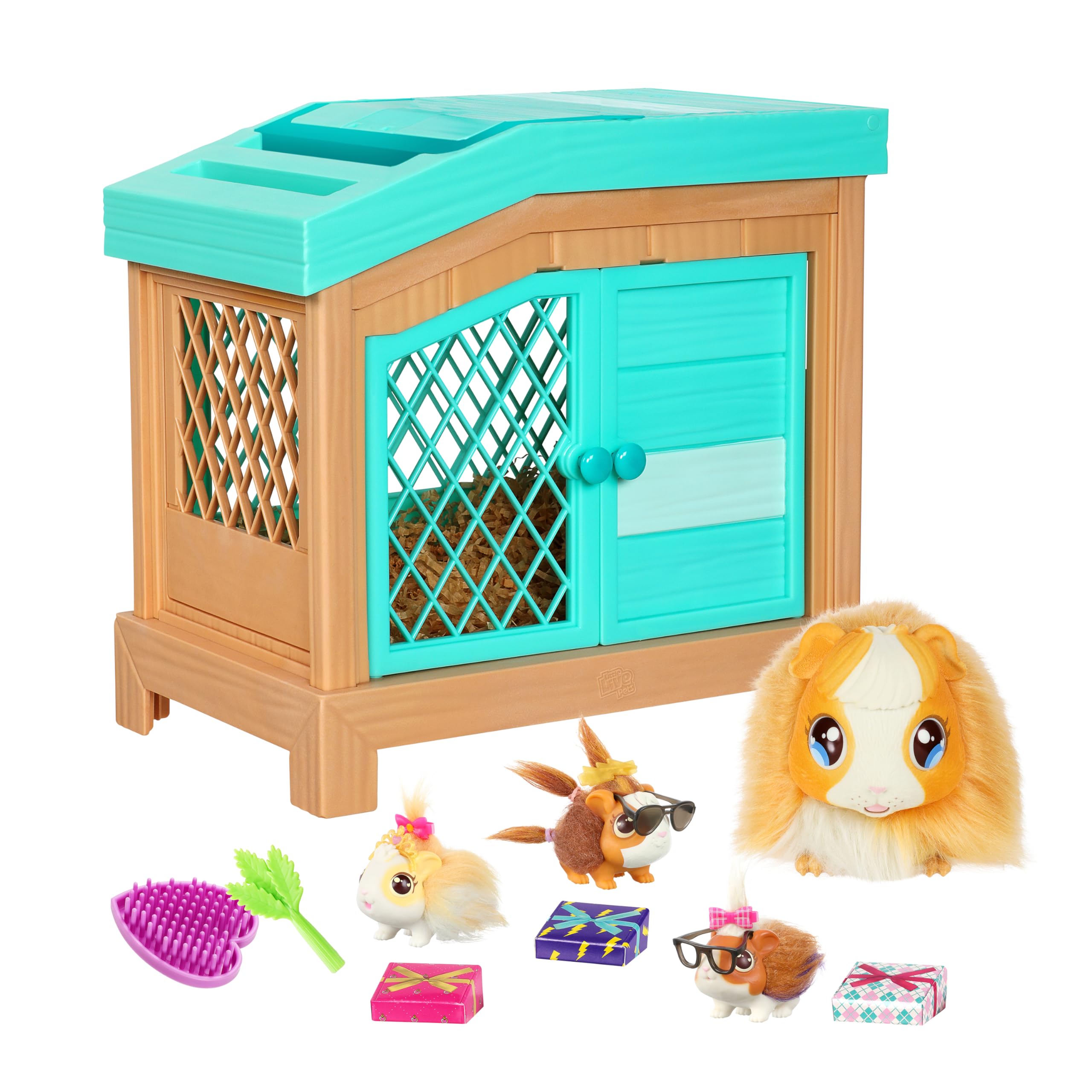 Little Live Pets Mama Surprise Bunny Interaktives Spielset – Elektronisches Plüschtier mit Stall für Kinder von 4–12 17