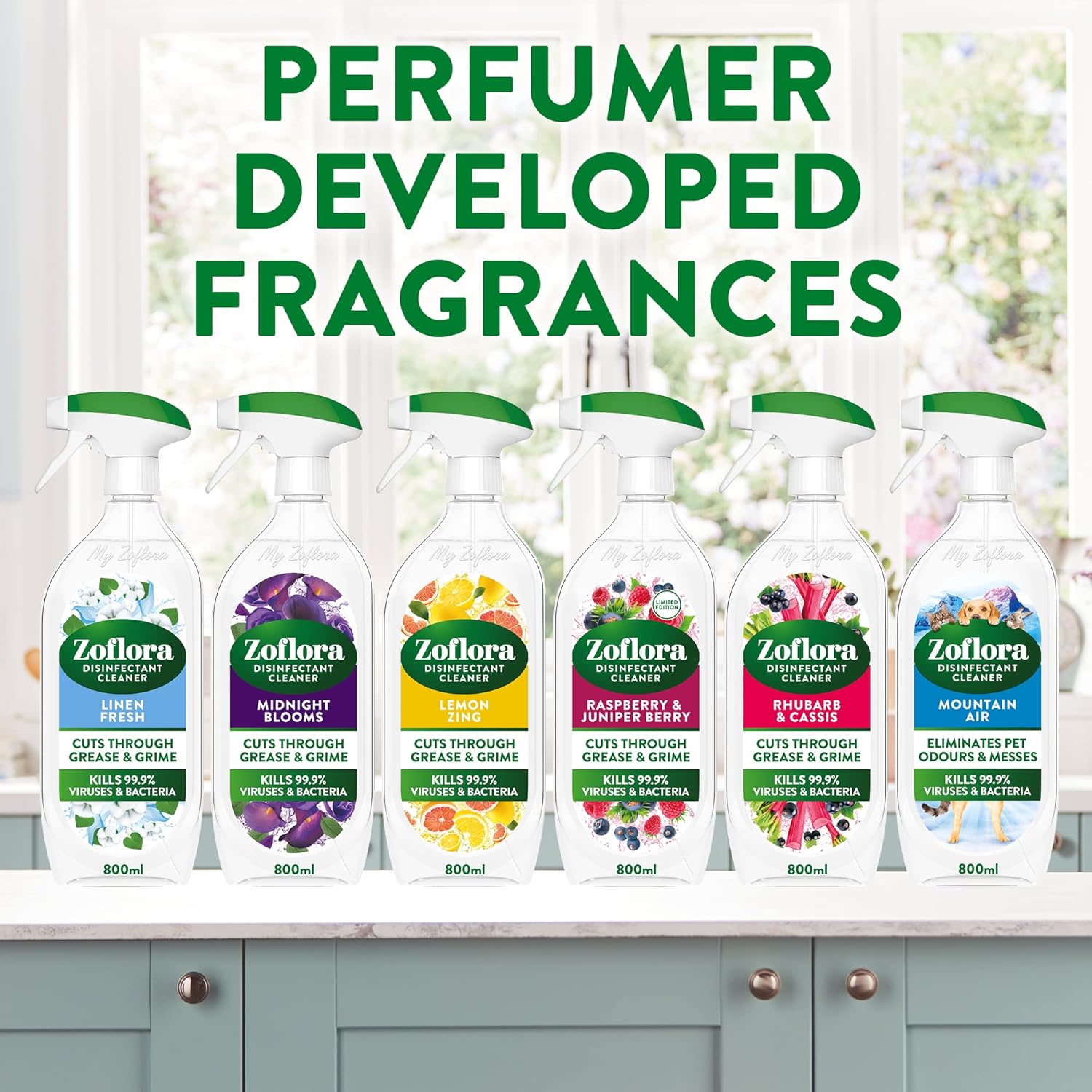 Zoflora Mountain Air Multipurpose Disinfectant Cleaner, 800ml 4