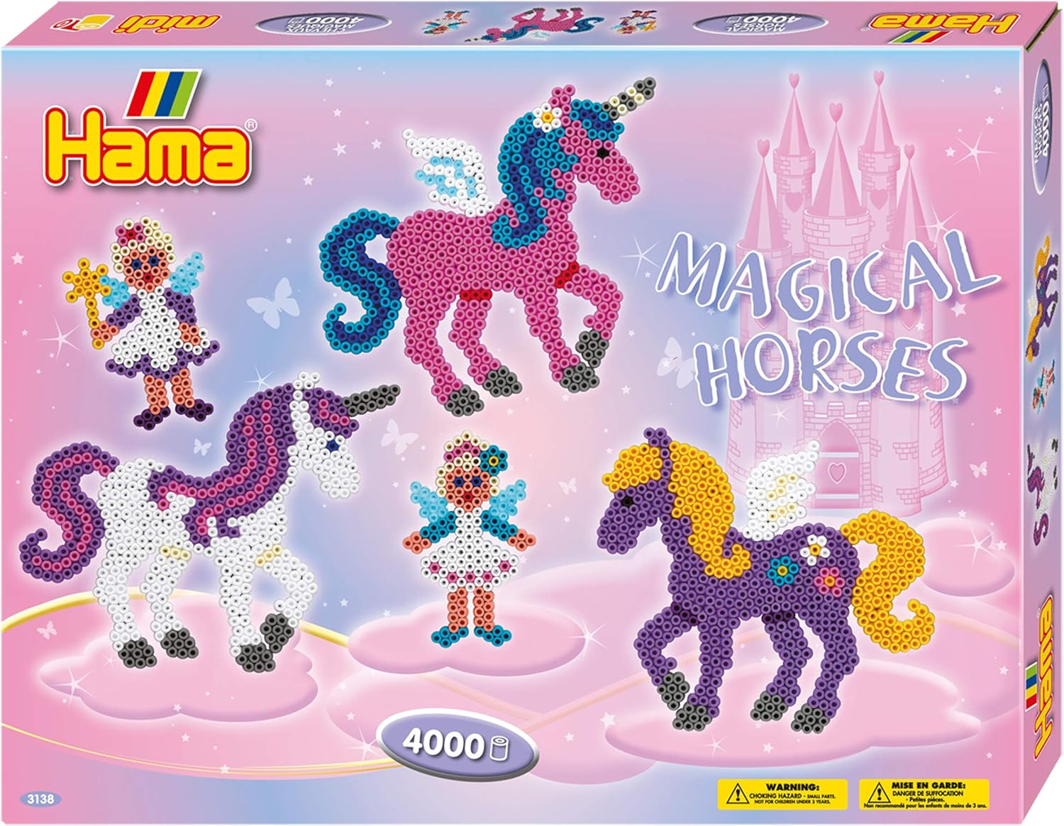 Hama Magical Horses Large Activity Box - Arts & Crafts Playset for Creative Kids 8