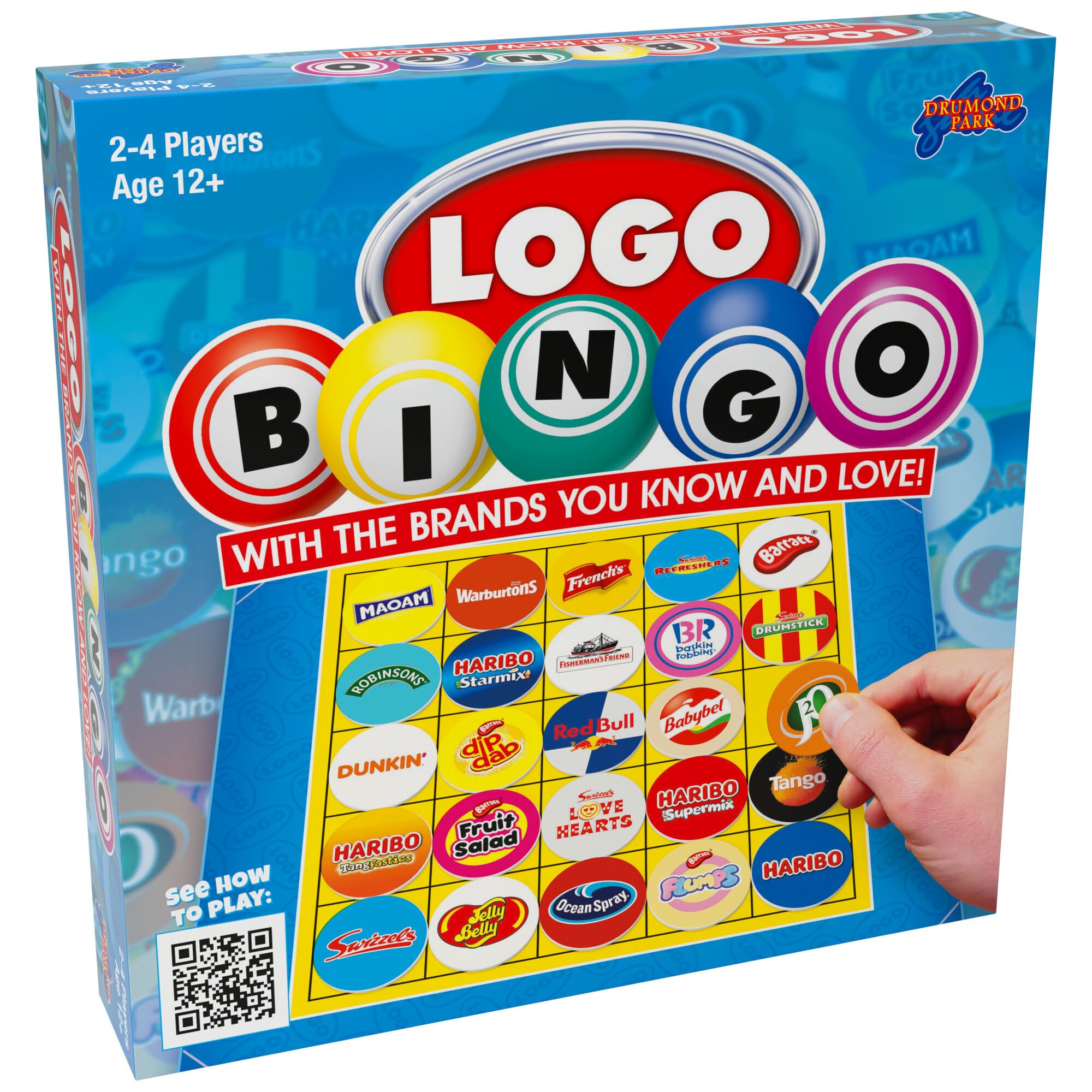 Drumond Park Logo Bingo Game - Family Board Game with Brand Tokens