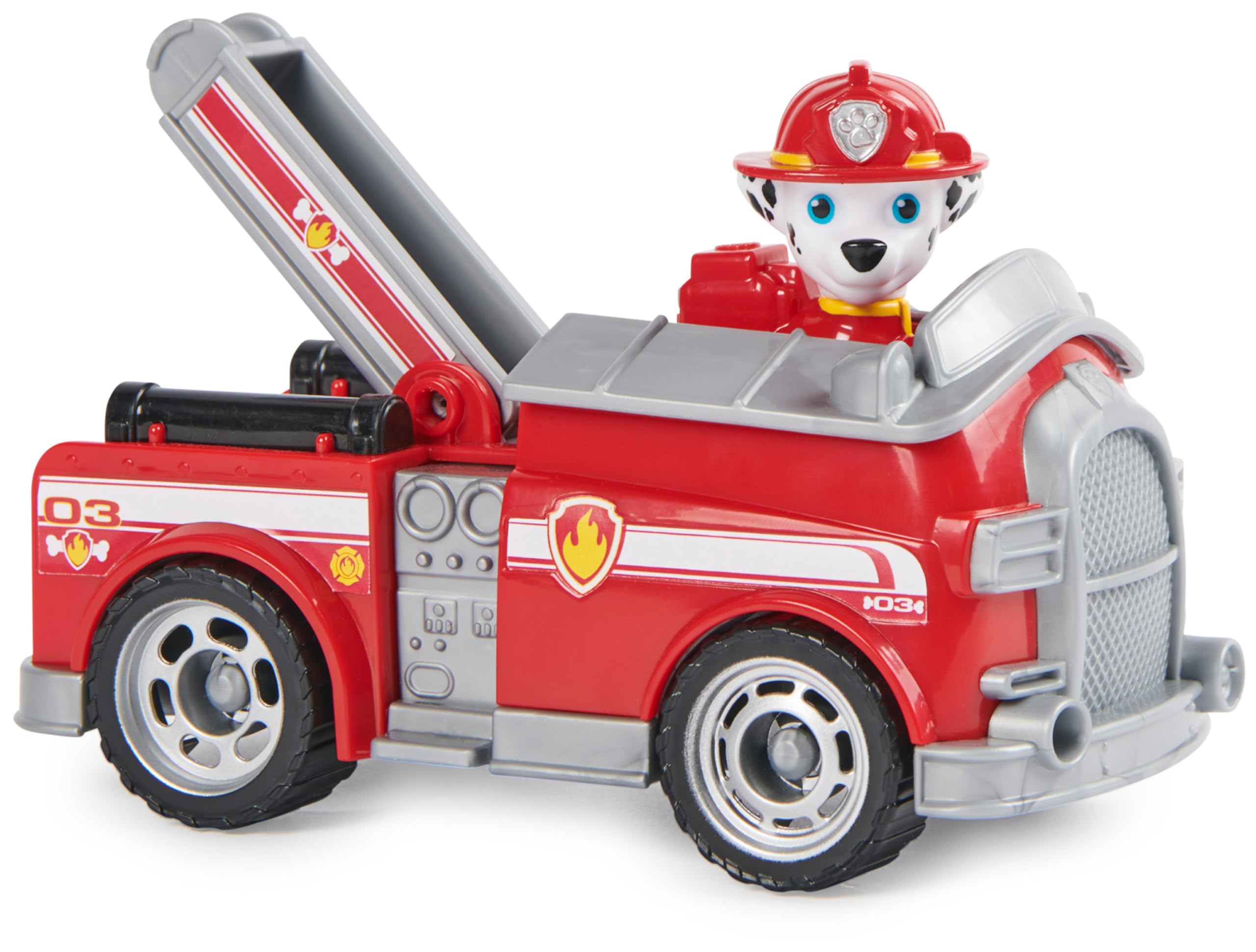Paw Patrol Marshall's Fire Engine - Toy Vehicle with Collectible Action Figure for Kids 3+ 4