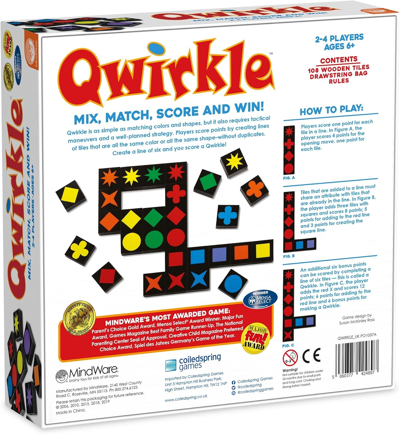 Mindware Qwirkle UK Edition Board Game 5