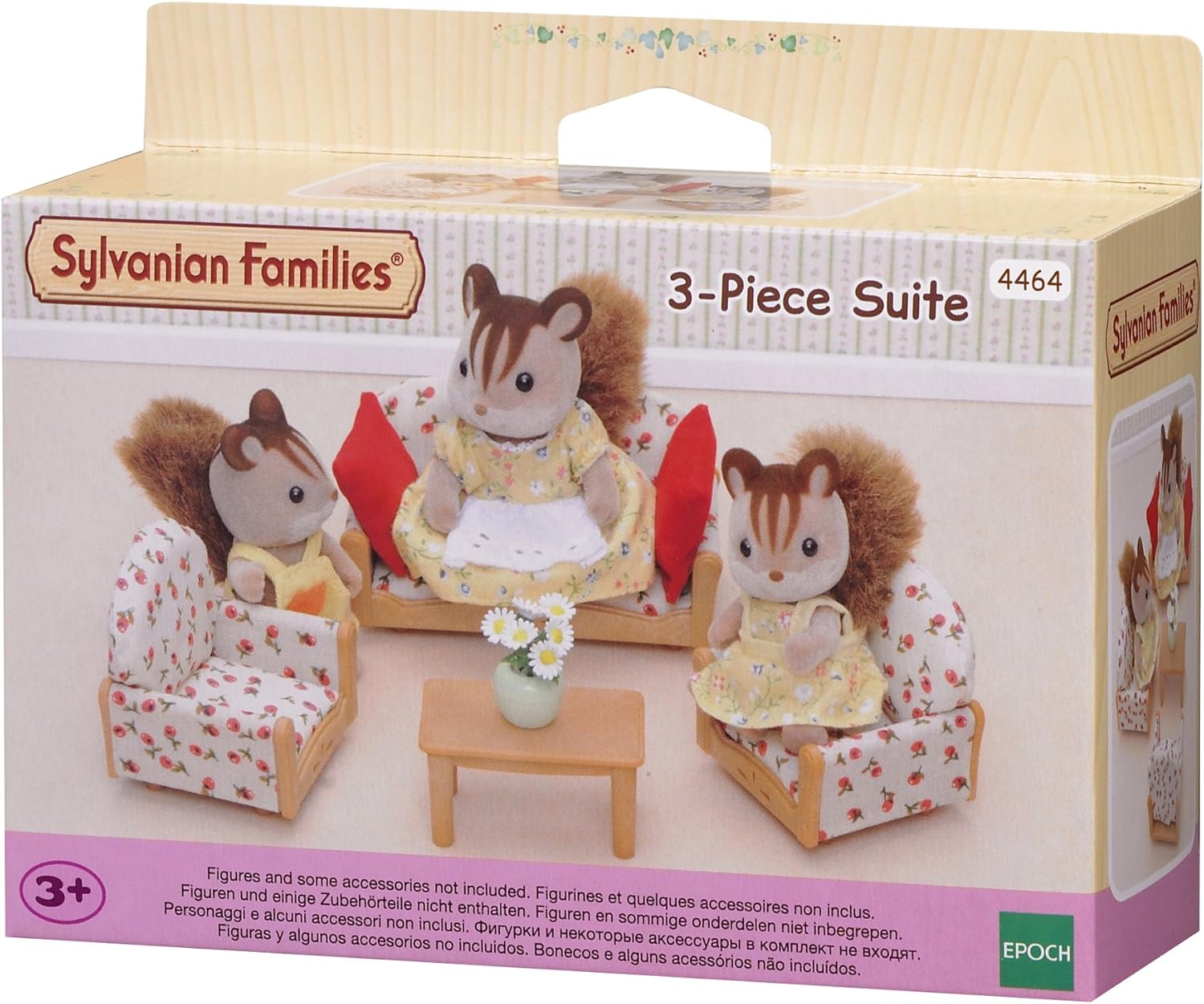 Sylvanian Families Suite - 3-Piece Living Room Playset for Ages 3+