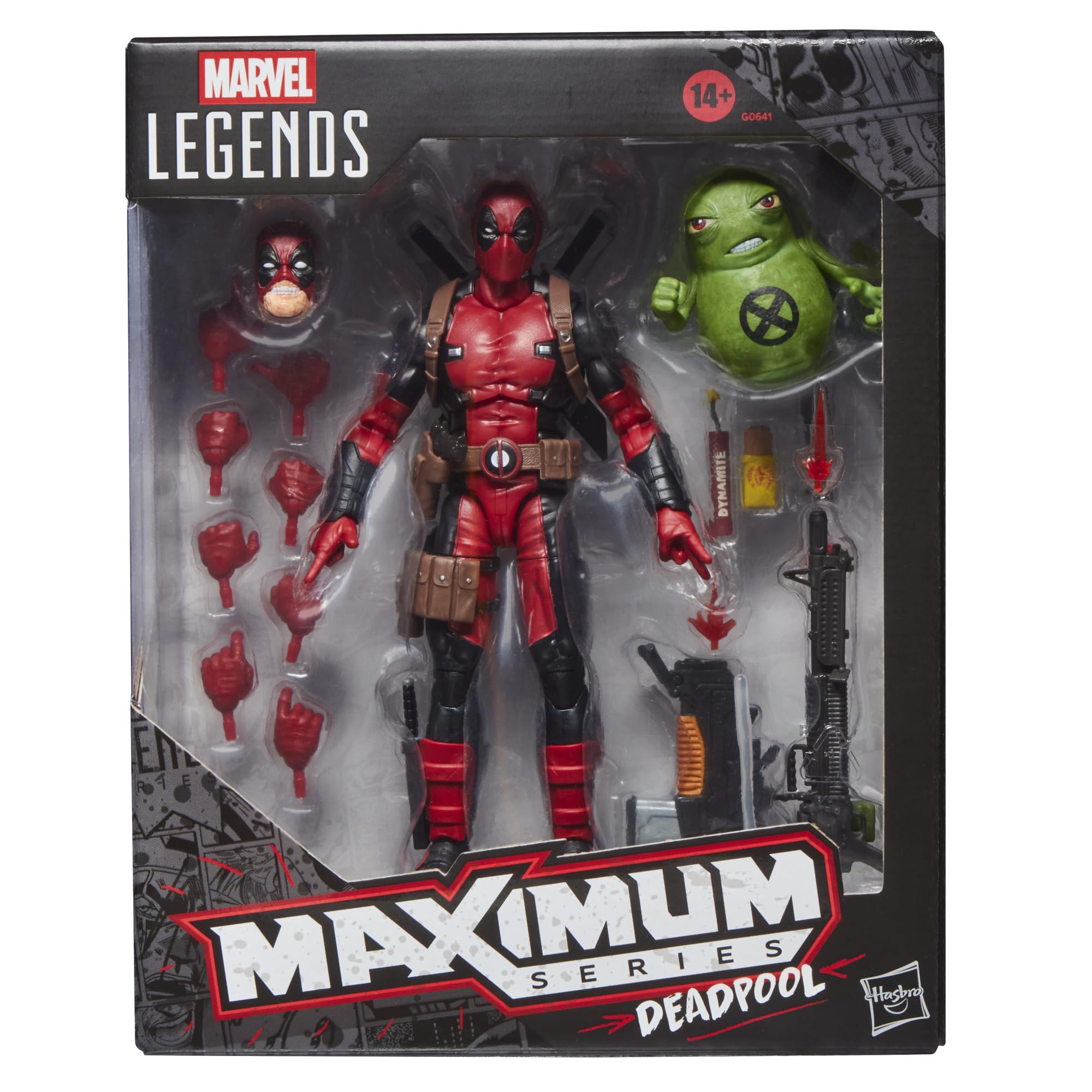Marvel Legends Maximum Series Deadpool Action Figure with Doop - 6 Inch Collectible with 24 Accessories