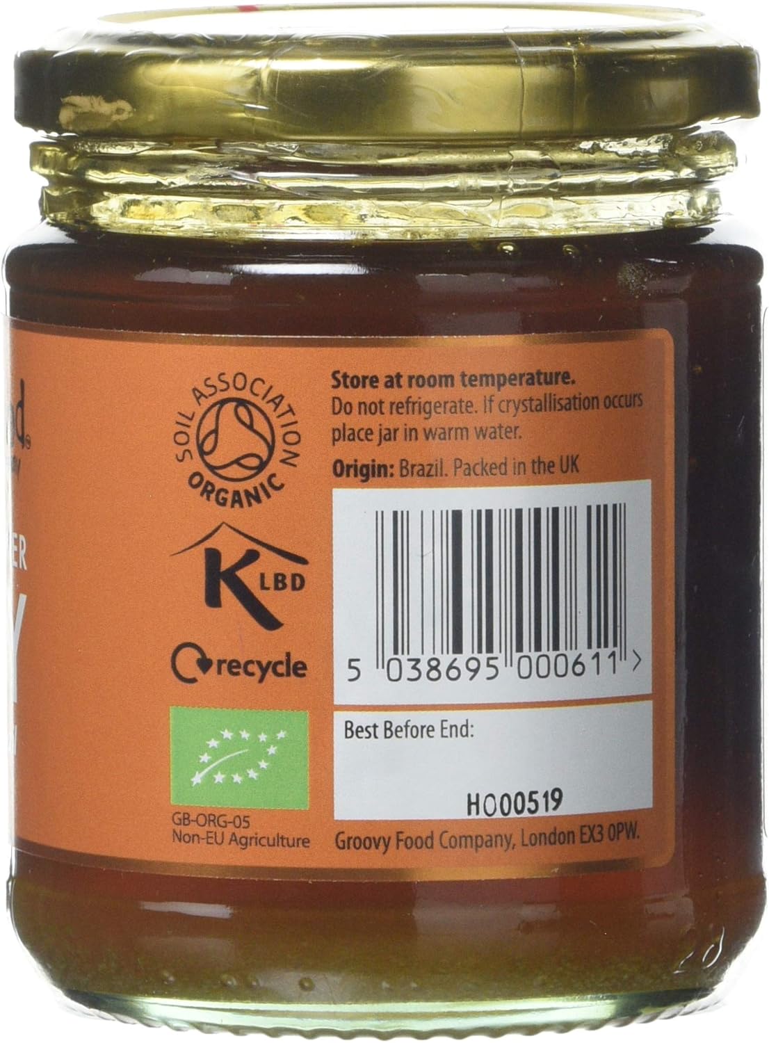 Organic Brazilian Wildflower Honey by Groovy Food Company, 340g 4