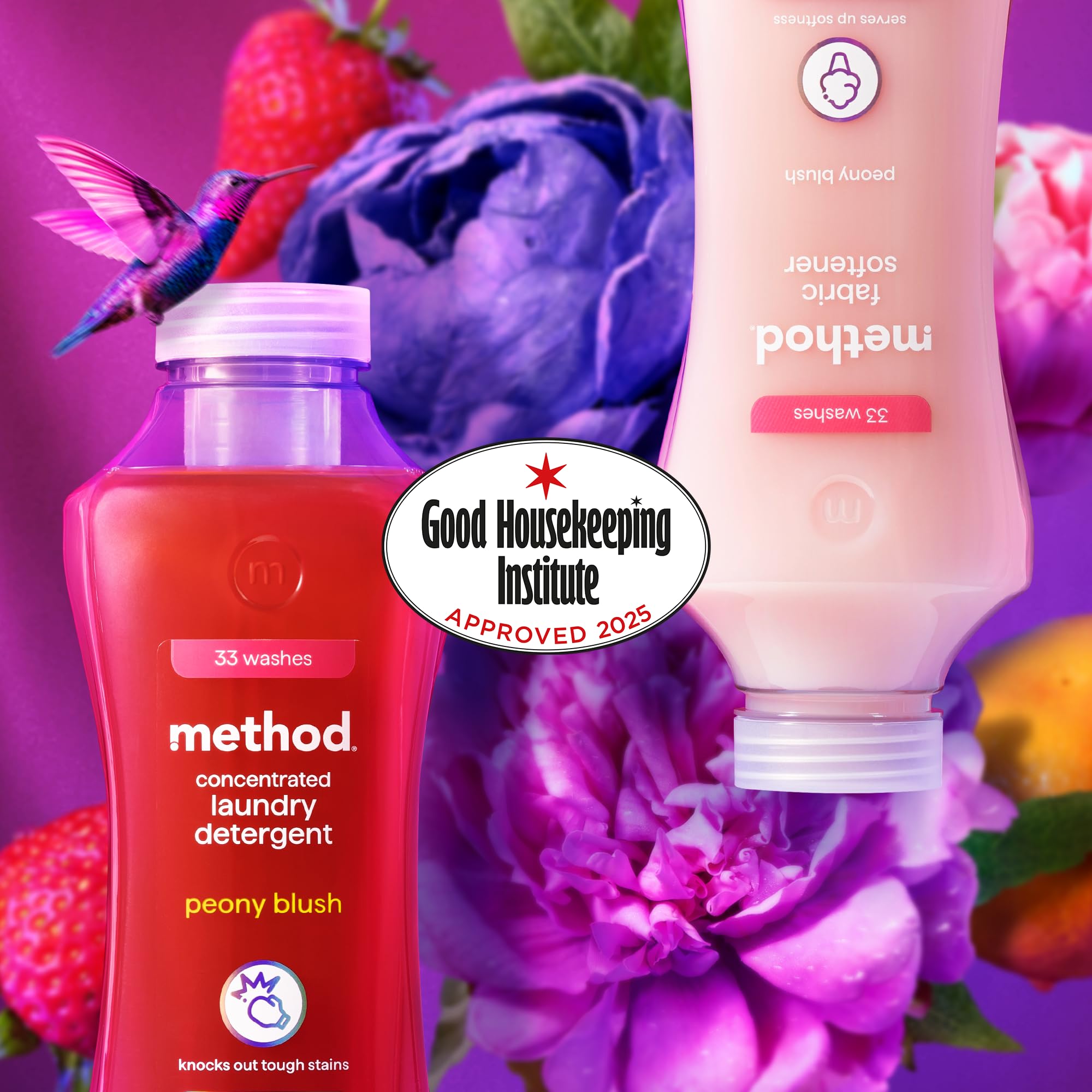 Method Fabric Softener Peony Blush, 990ml - Liquid Fabric Conditioner for Soft, Scented Laundry 6