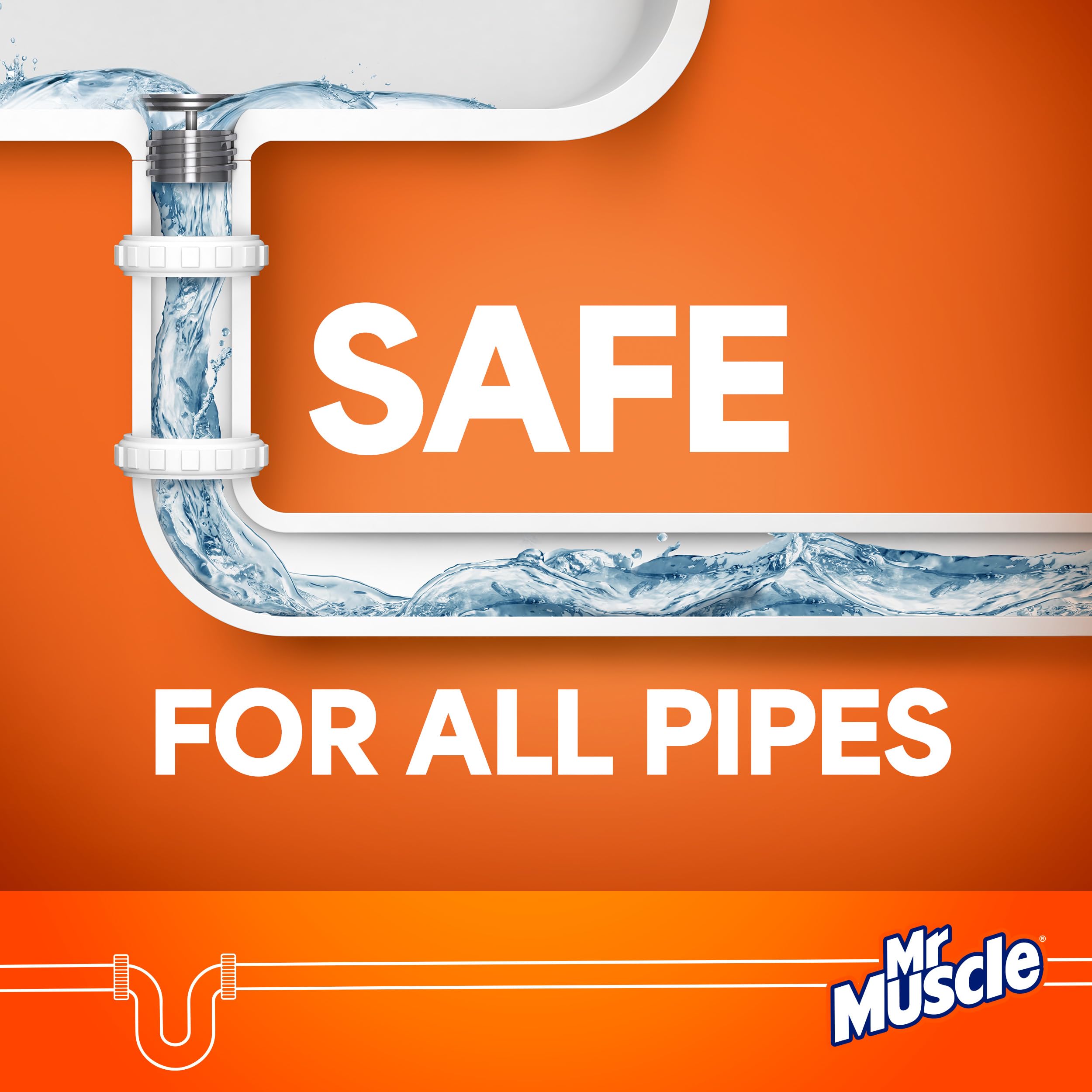 Mr Muscle - Power Gel Drain Unblocker Sink & Drain Cleaner 10