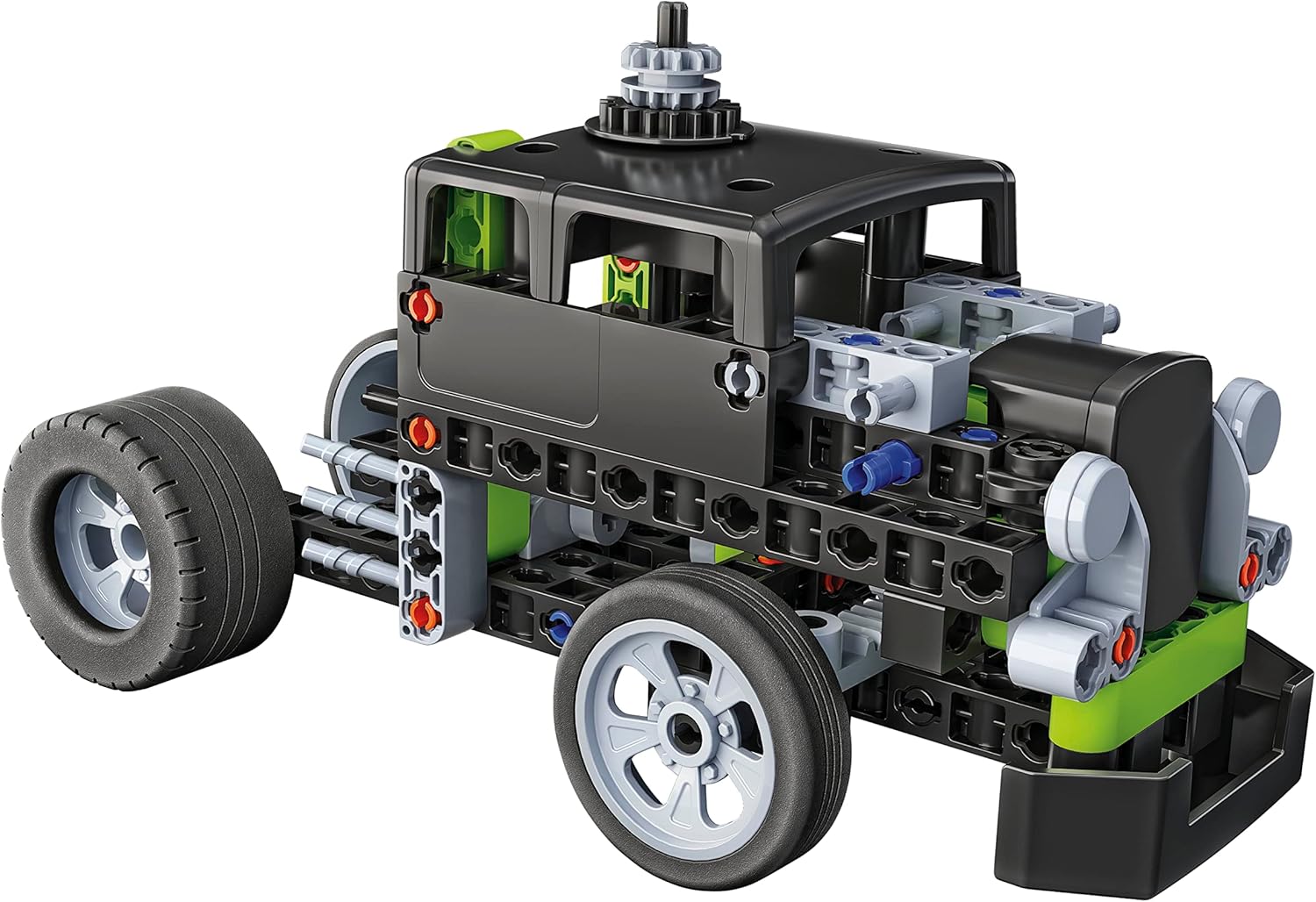 Clementoni Science Museum Mechanics - Hot Rod & Rocket Truck Building Set for Kids 8-12 6