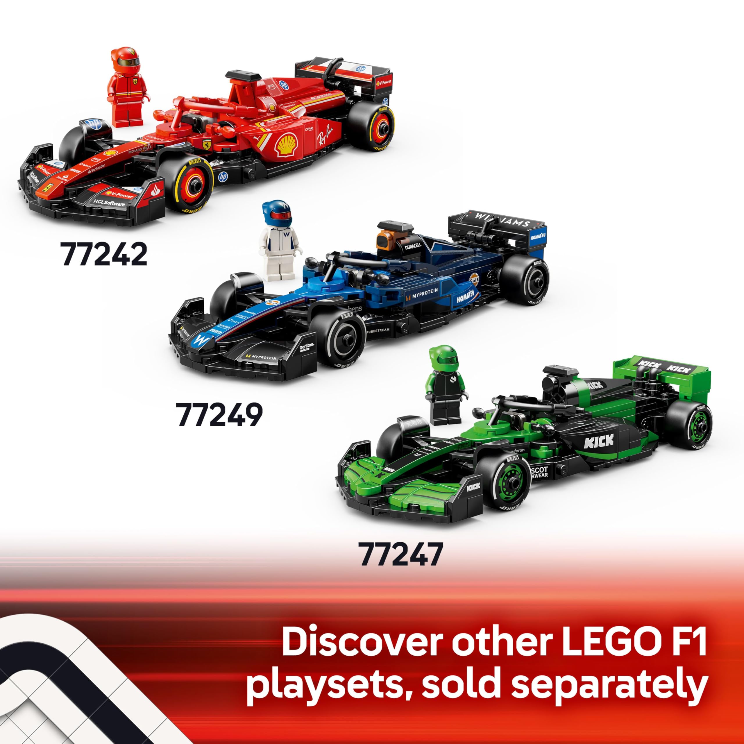 LEGO Speed Champions Aston Martin Aramco F1 AMR24 Race Car Toy - Building Set with Driver Minifigure for Ages 10+ 5