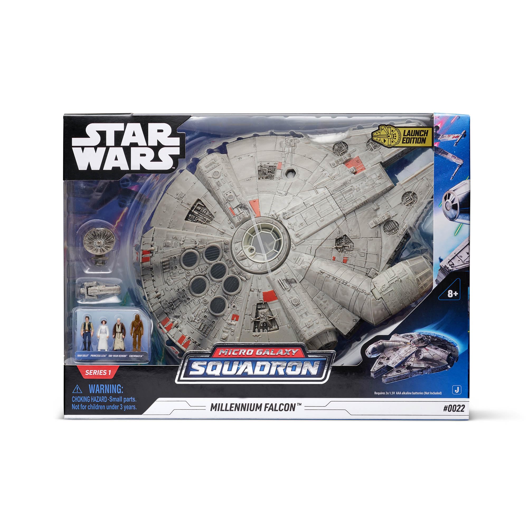 Star Wars Micro Galaxy Squadron Millennium Falcon - 9-Inch Assault Class Vehicle with Four 1-Inch Micro Figure Accessories 5