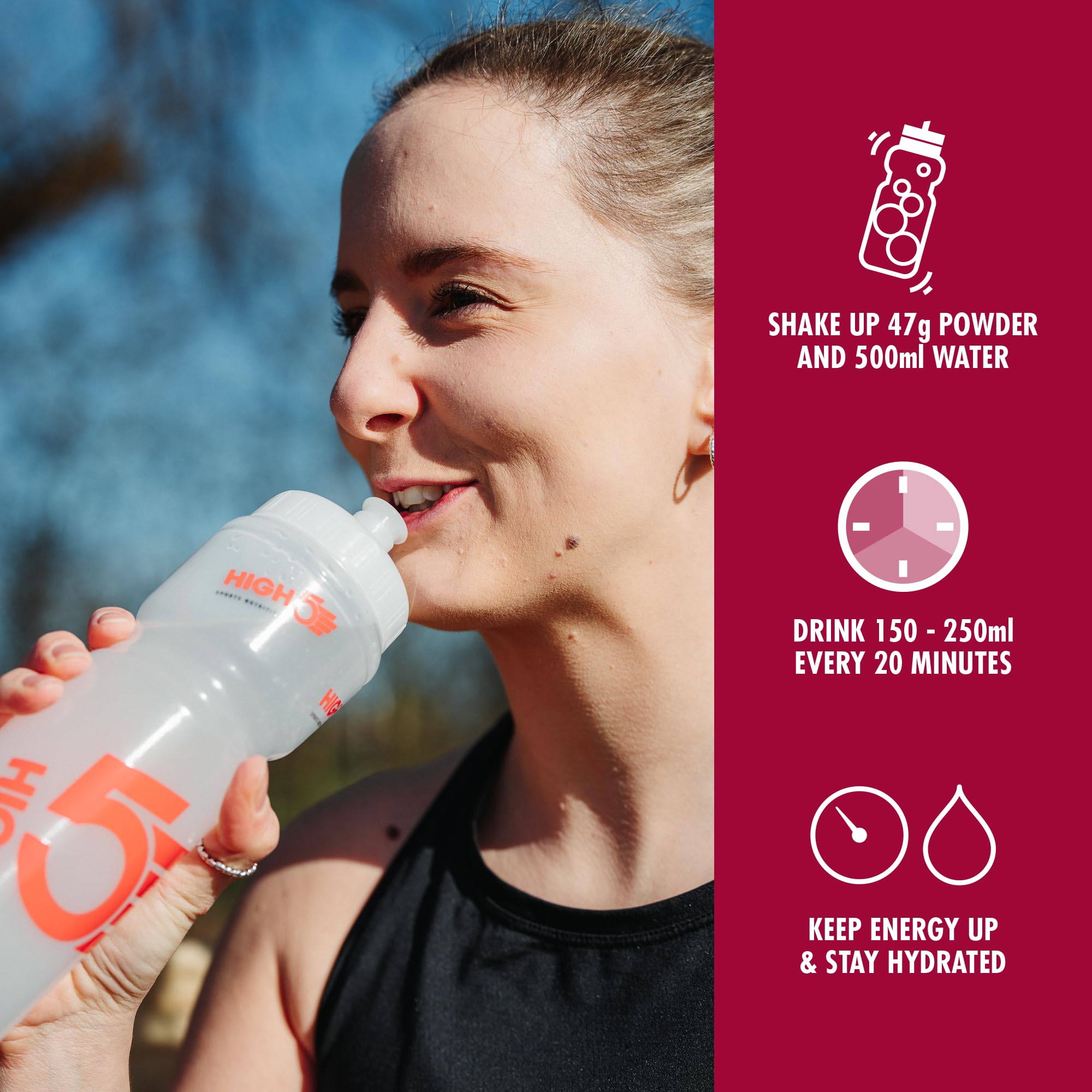 HIGH5 Energy Hydration Drink Mix - Dual Source Carbs & Electrolytes | 1 kg Summer Fruits Powder 6