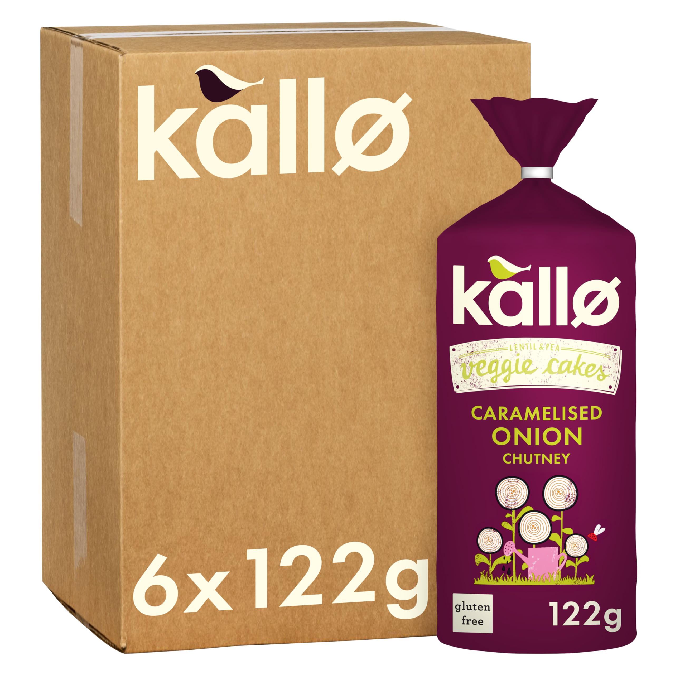 Kallo Veggie Cakes, Caramelised Onion, 6 x 122g 10