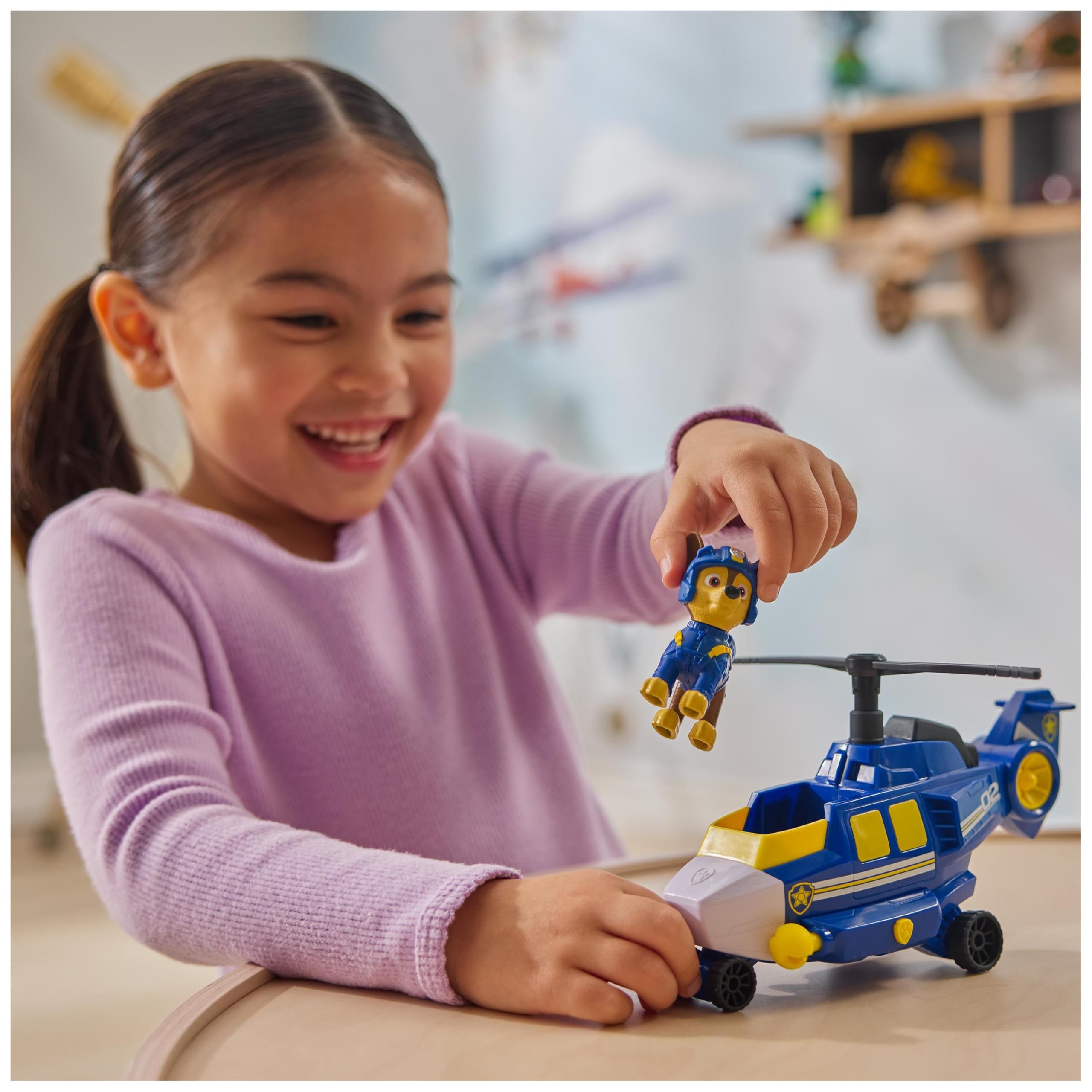 Paw Patrol: Air Rescue Chase Action Figure & Hero Helicopter Toy with Projectiles - Ages 3-9 9