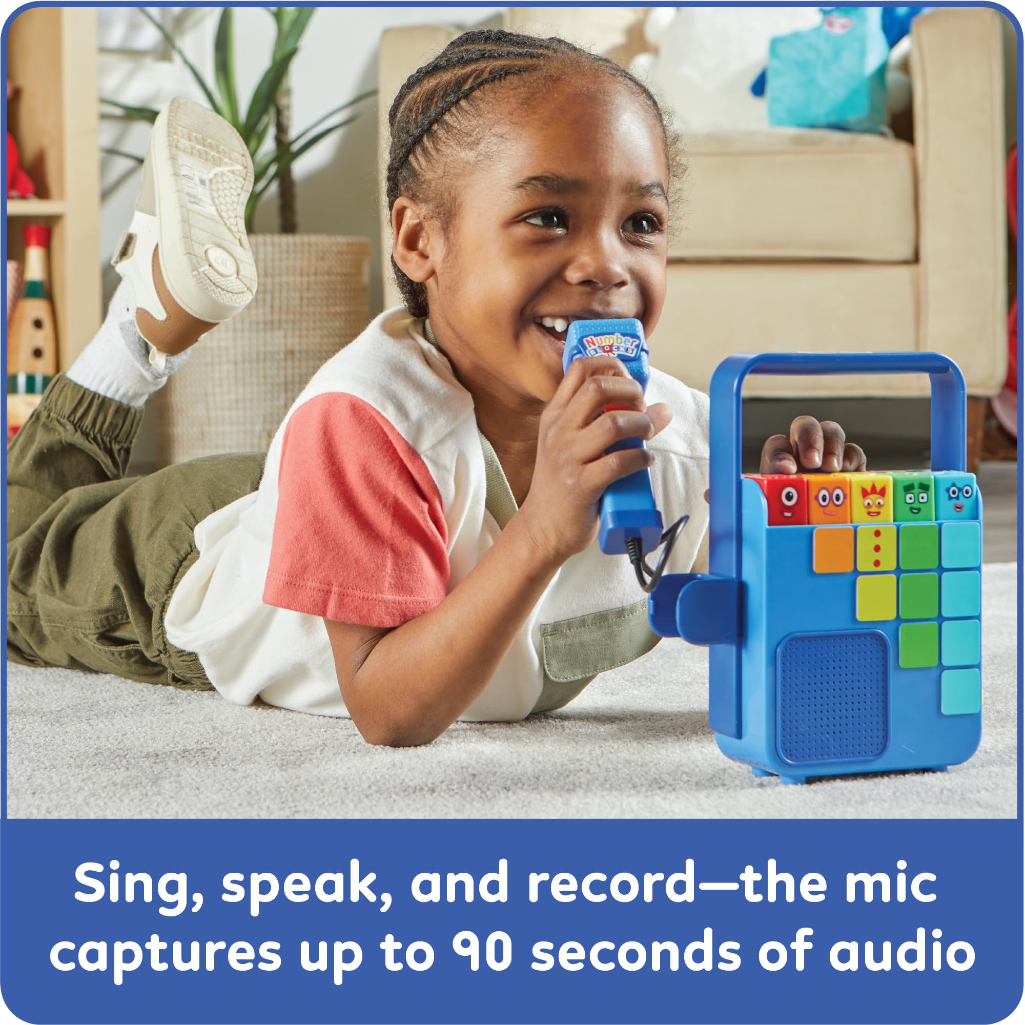 Learning Resources Numberblocks Sing and Record Music Player for Ages 3+ | Records up to 90 Seconds