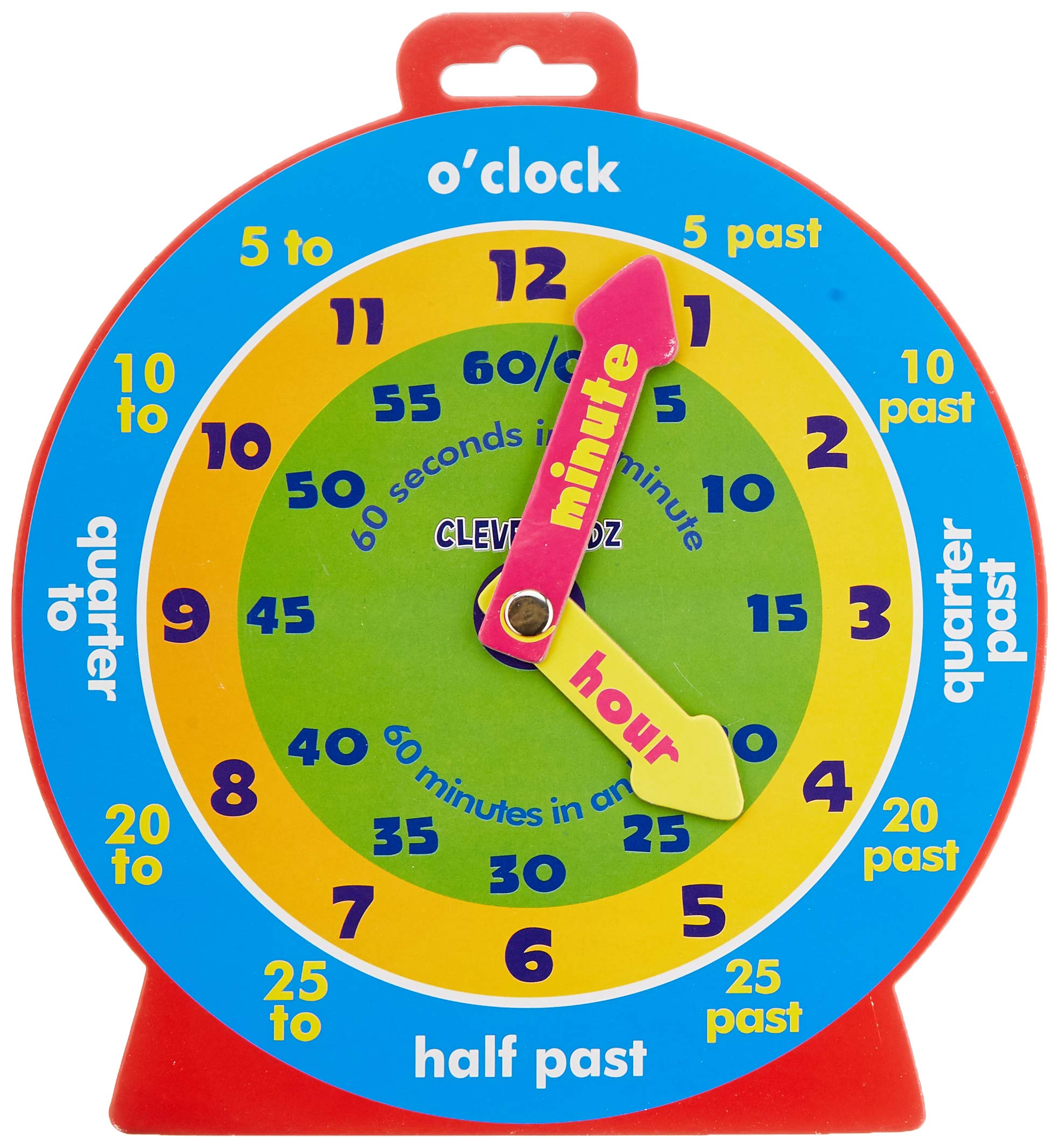 Premier Stationery Clever Kidz Magnetic Clever Clock - Educational Learning Toy for Kids 6