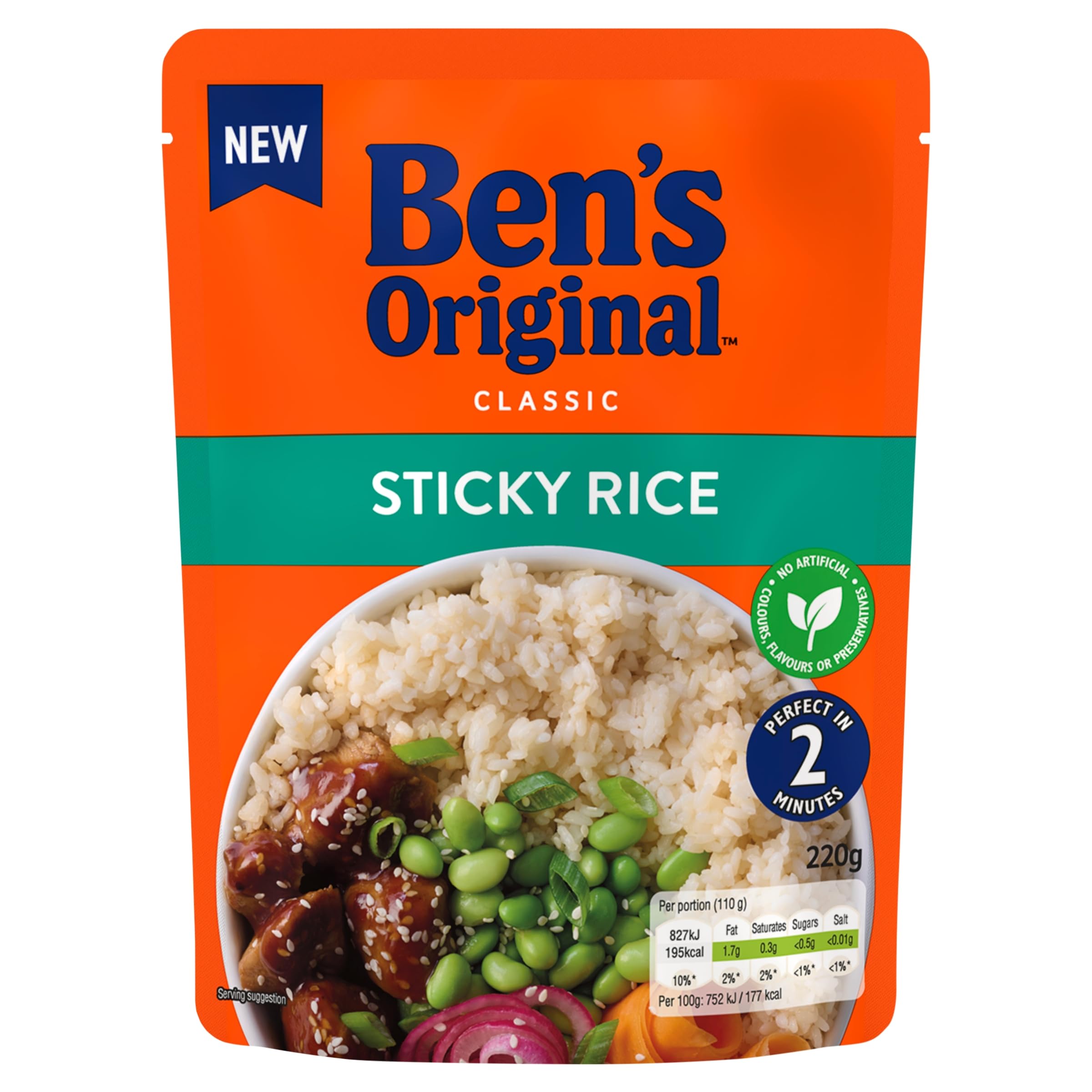 Ben's Original Sticky Rice Mikrowellenreis, Großpackung 6 x 220 g 7
