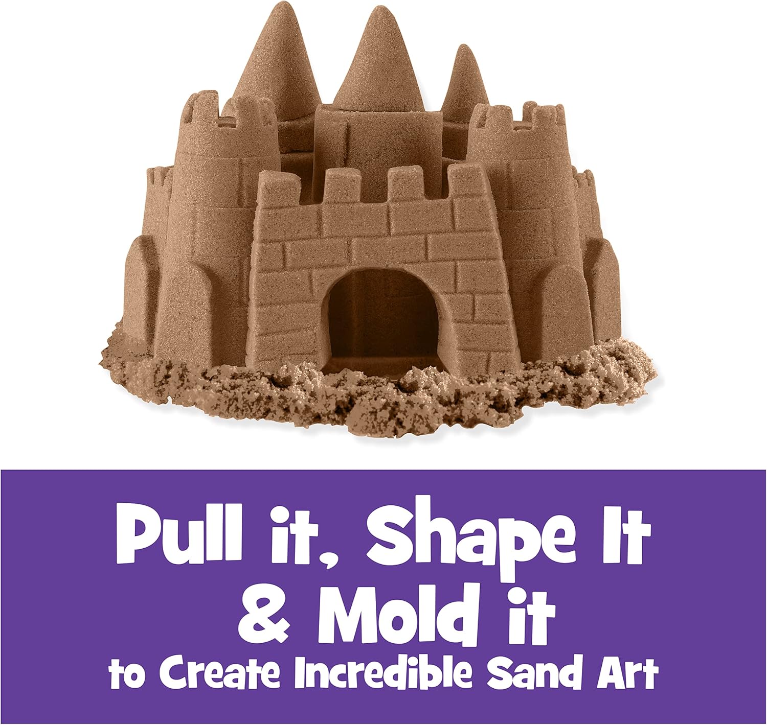 Kinetic Sand Natural Brown 907g - Squeeze & Shape Sensory Play Sand for Kids 11