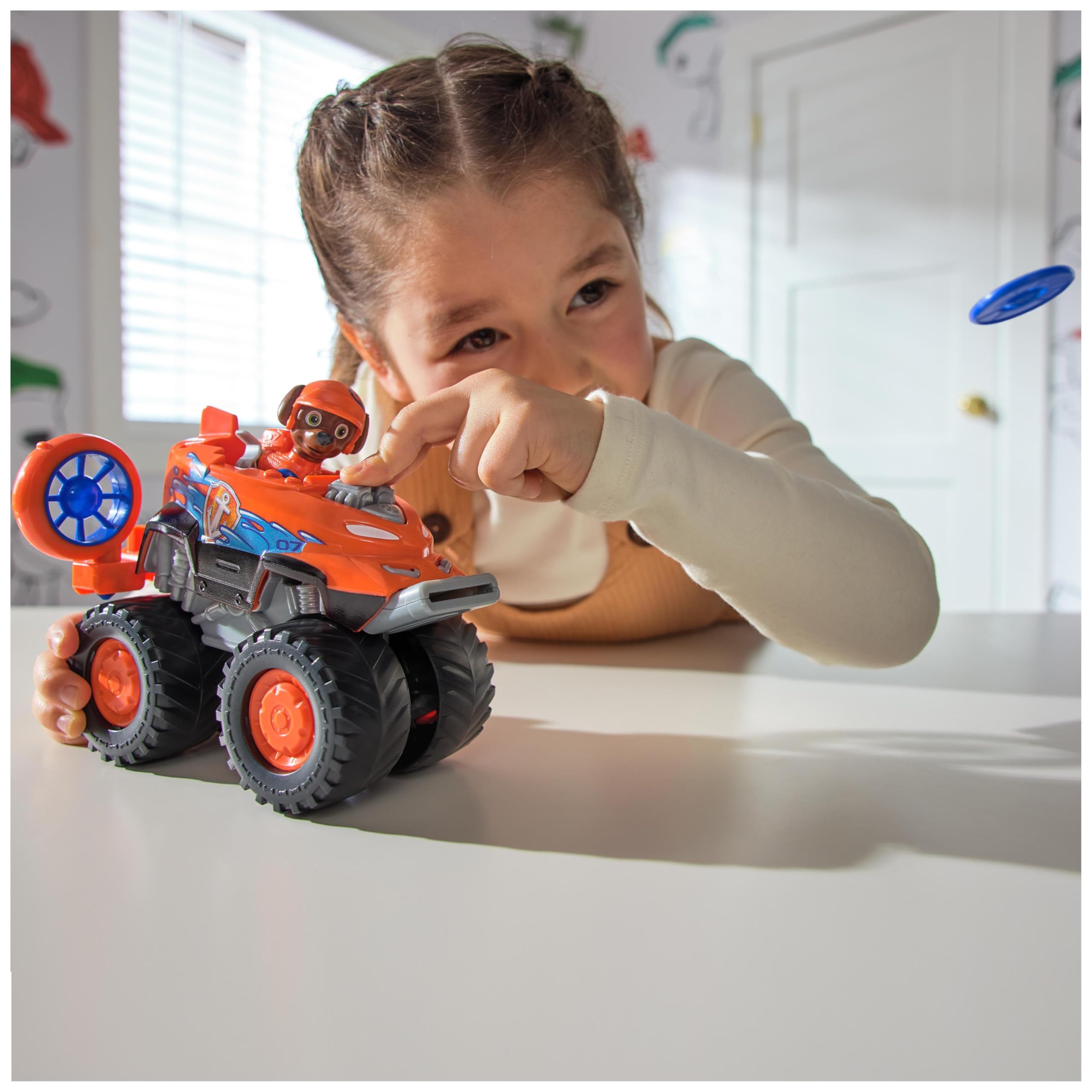 Paw Patrol Rescue Wheels Zuma's Hovercraft Toy Truck with Projectile Launcher - Ages 3+ 8