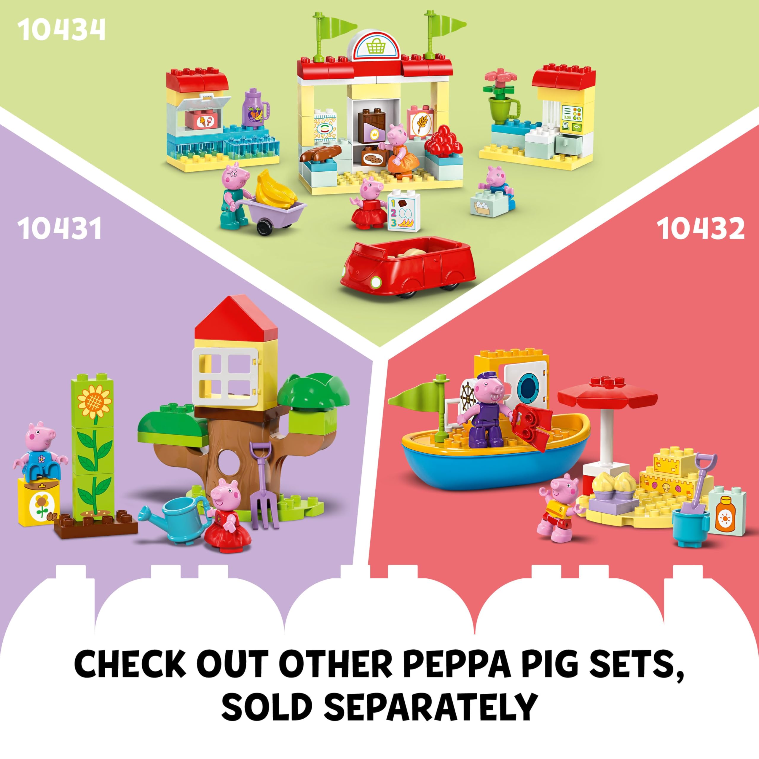 LEGO DUPLO Peppa Pig Birthday House Playset - Building Toy for 2+ Year Olds 12