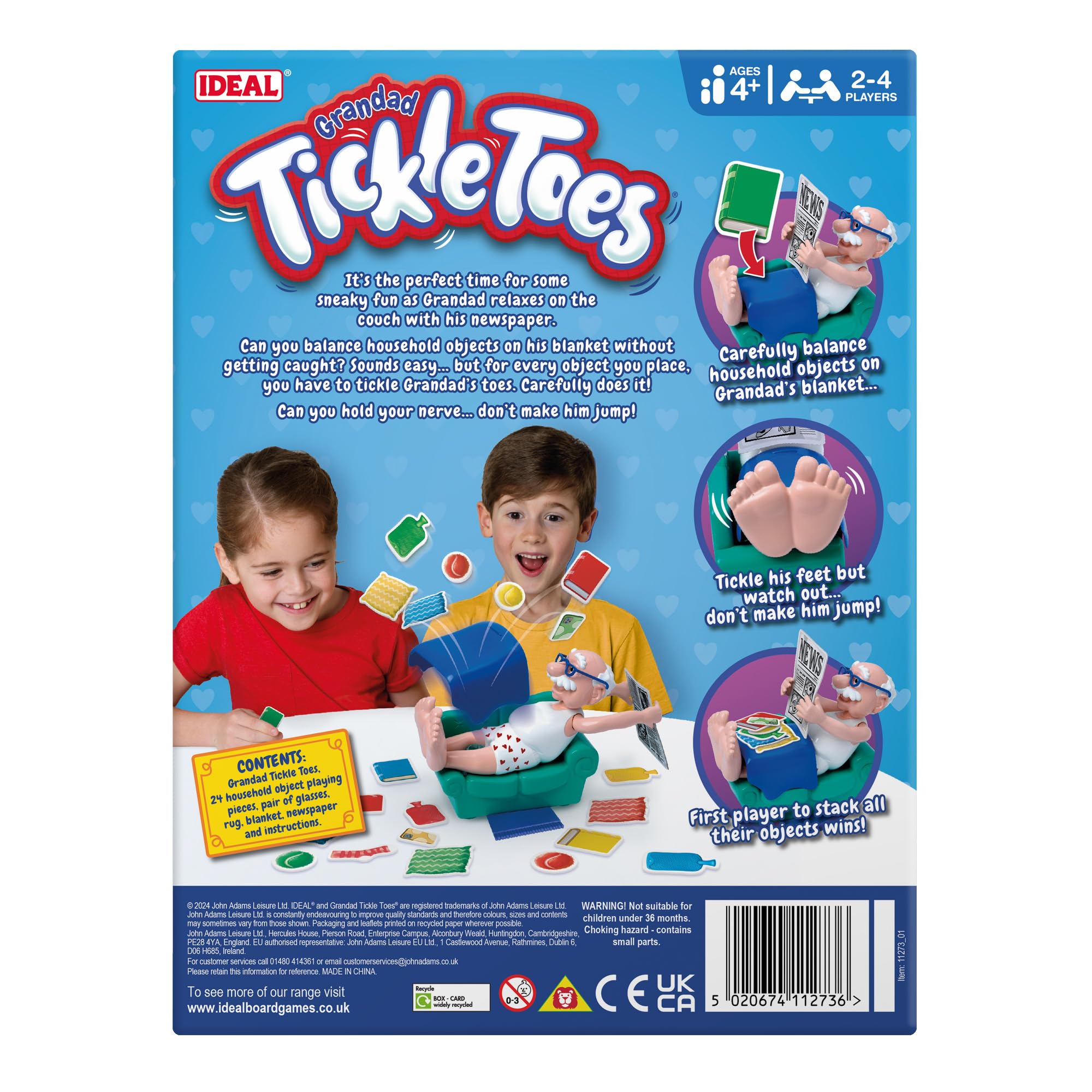 Ideal Grandad Tickle Toes: The Stack, Tickle and Topple Family Board Game 6