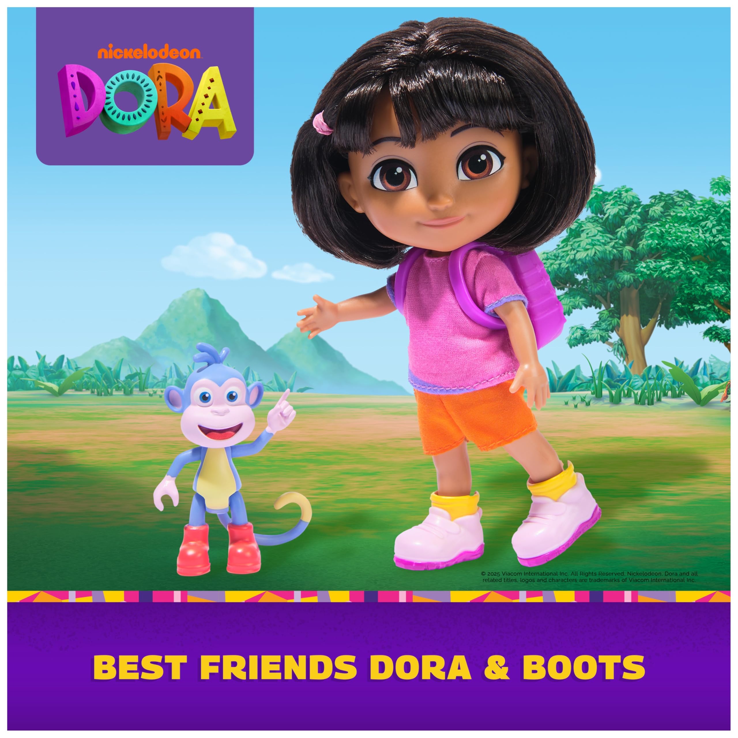 Dora the Explorer - Best Friends Dora & Boots 15.2-cm Doll Playset with Backpack & Figure 7