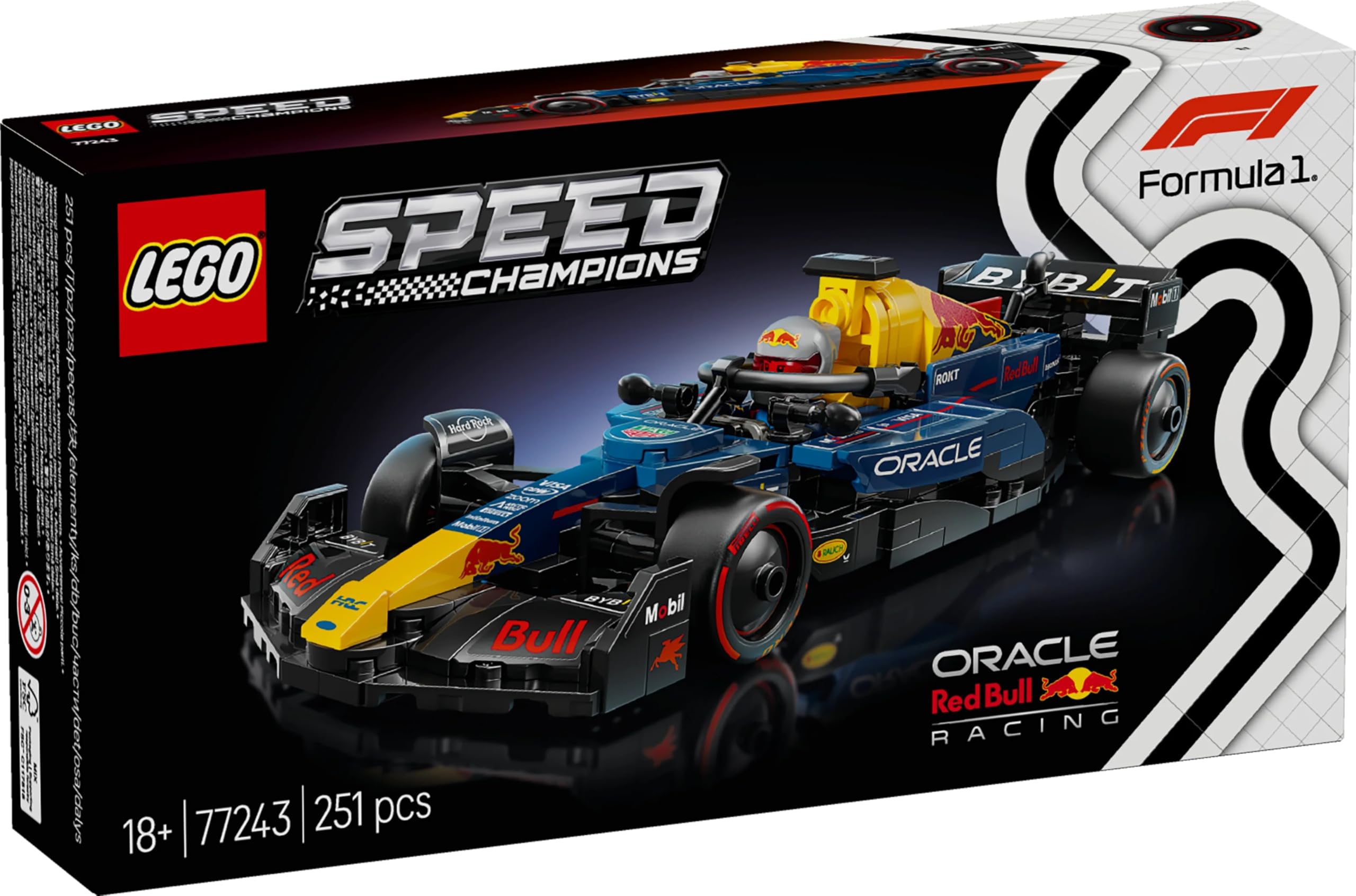 LEGO Speed ​​Champions Oracle Red Bull Racing RB20 F1-Rennwagen 77243 – Formel-1-Modell zum Bauen mit Fahrer-Minifigur für Erwachsene 8