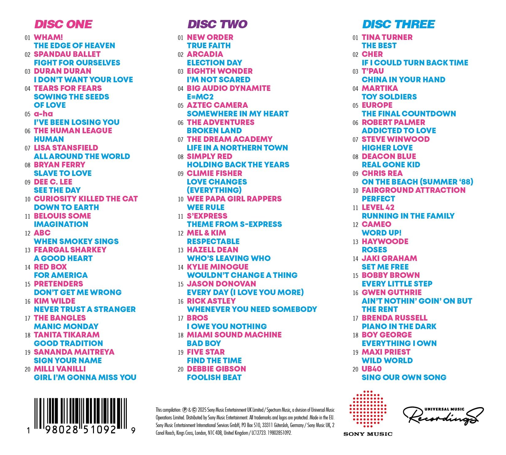 Various Artists - The Hits Album: Later 80s [Audio CD]