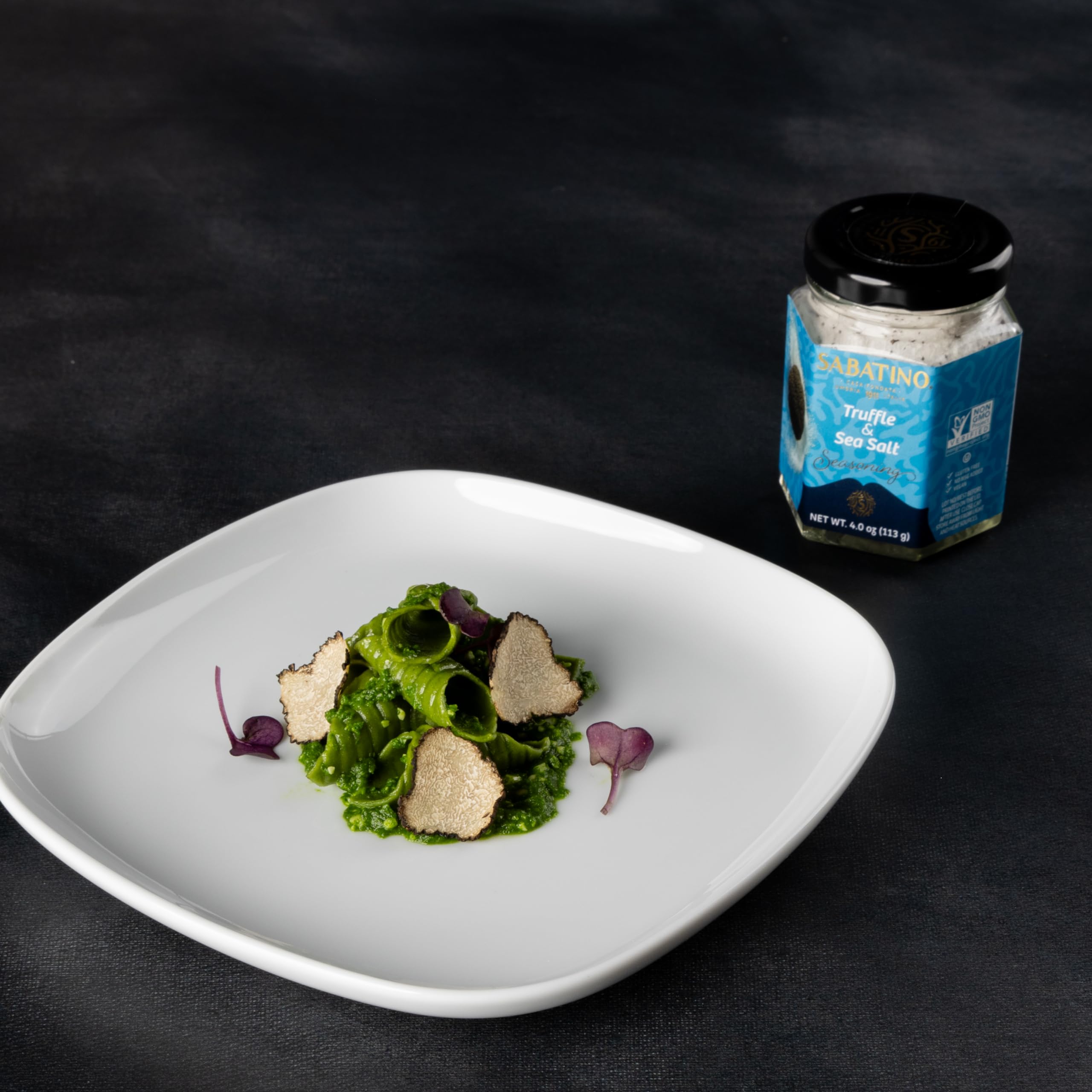 Sabatino Tartufi Truffle Salt Seasoning - Gourmet Sicilian Sea Salt with Black Truffle