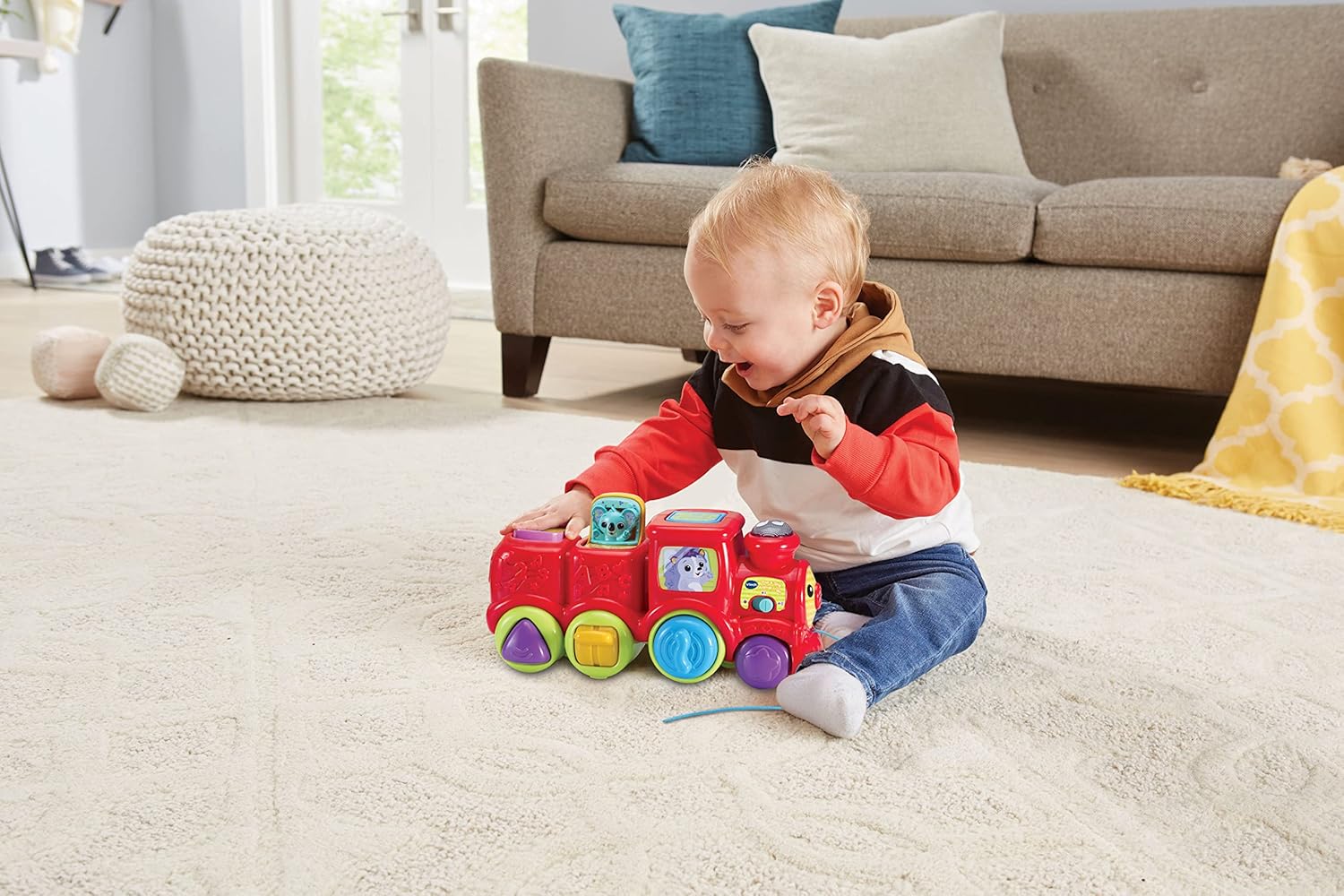 VTech Pop & Sing Animal Train - Interactive Musical Push & Pull Toy for Babies 6-36 Months 3