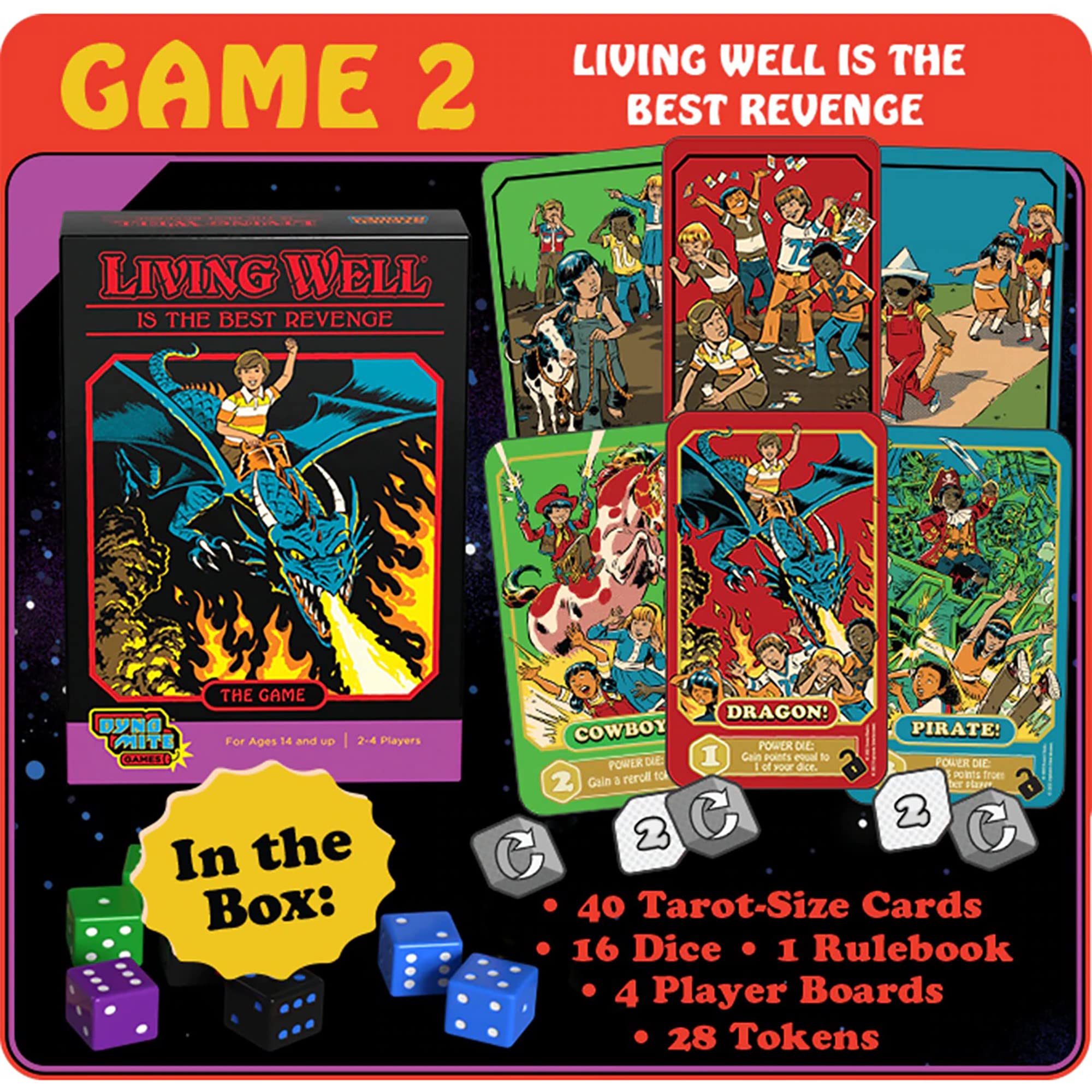 Cryptozoic Entertainment Living Well ist das beste Rache-Kartenspiel 3