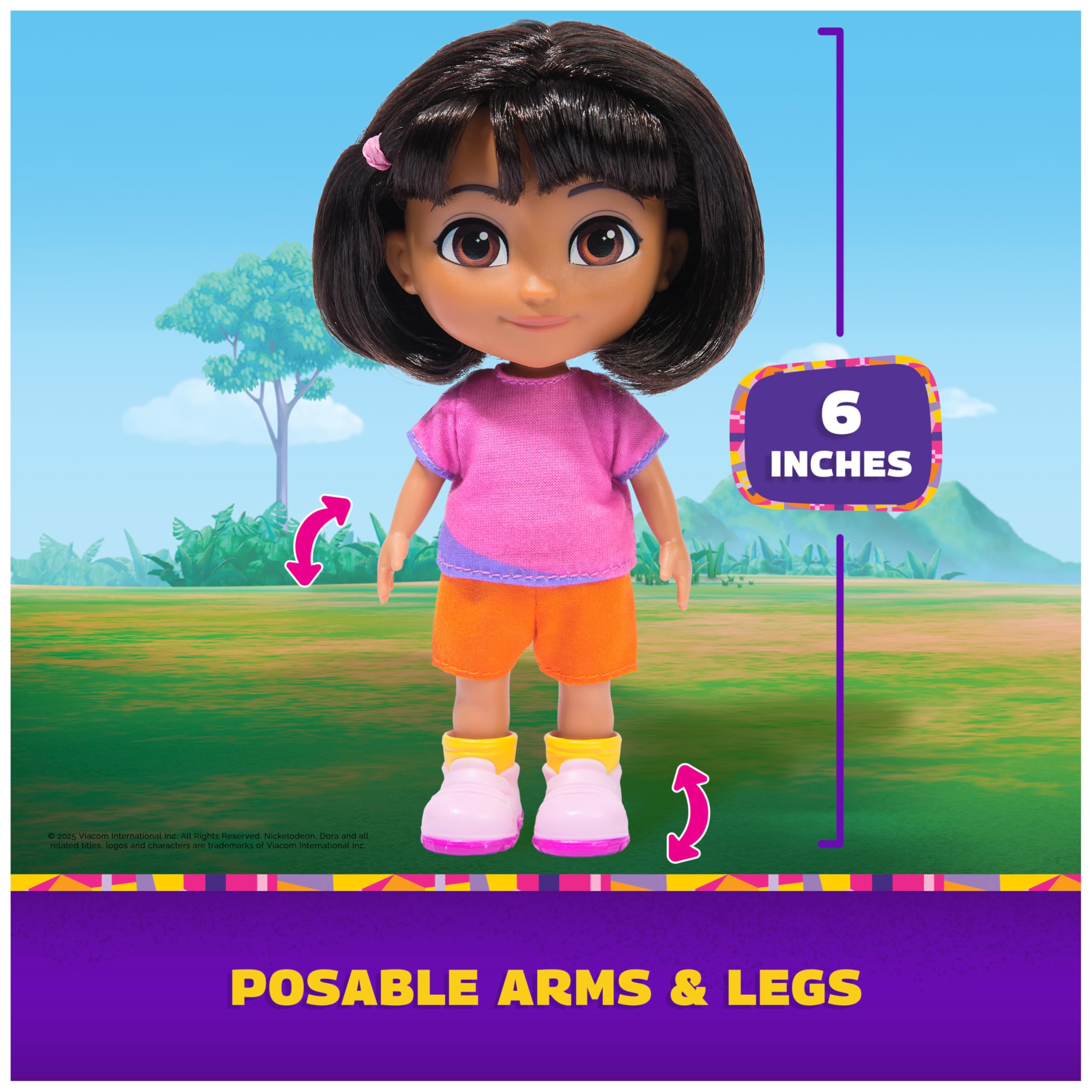Dora the Explorer - Best Friends Dora & Boots 15.2-cm Doll Playset with Backpack & Figure 8
