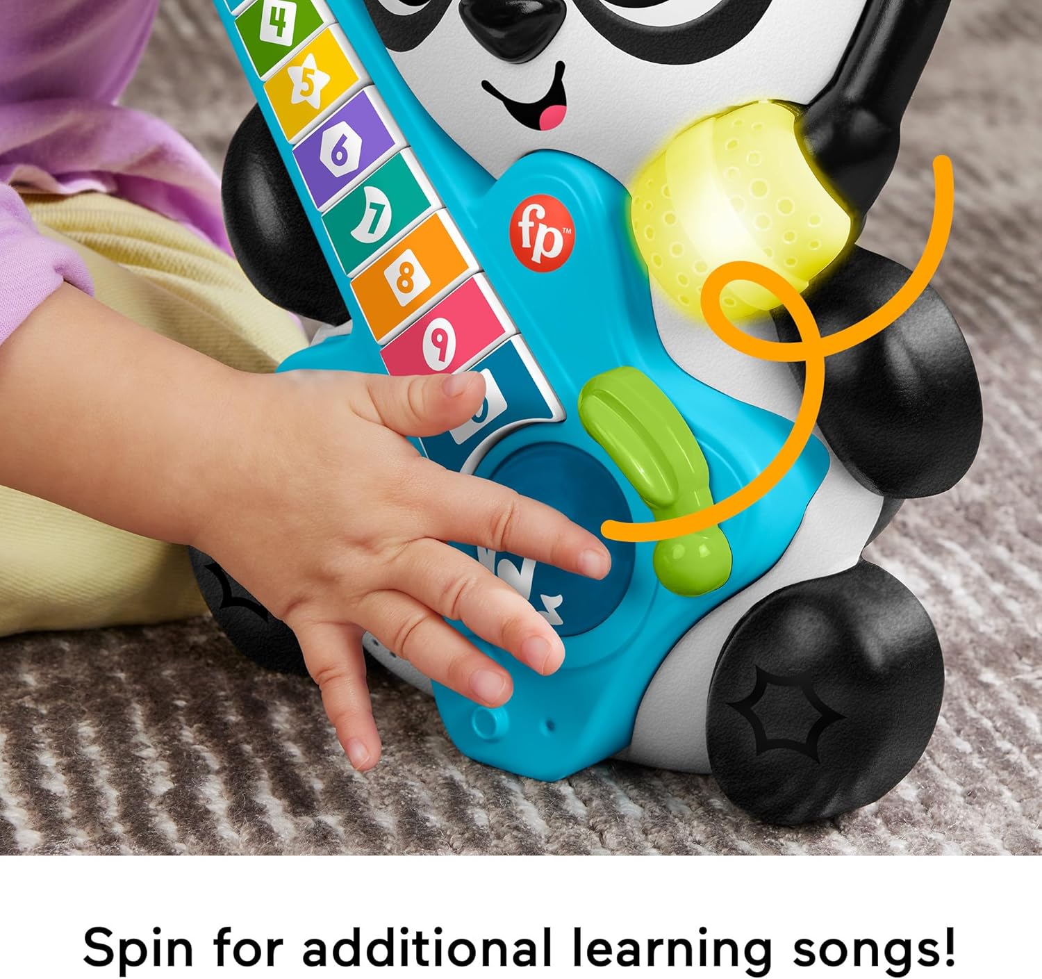 Fisher-Price Link Squad Jam & Count Panda - Musical Learning Toy with Lights & Sounds for Babies 9M+ 6