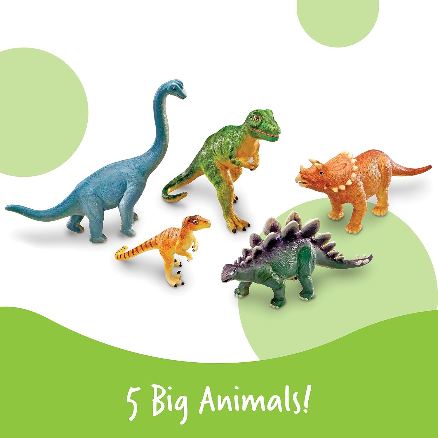 Learning Resources Jumbo Dinosaurs - Educational Play Set for Ages 3+ 3