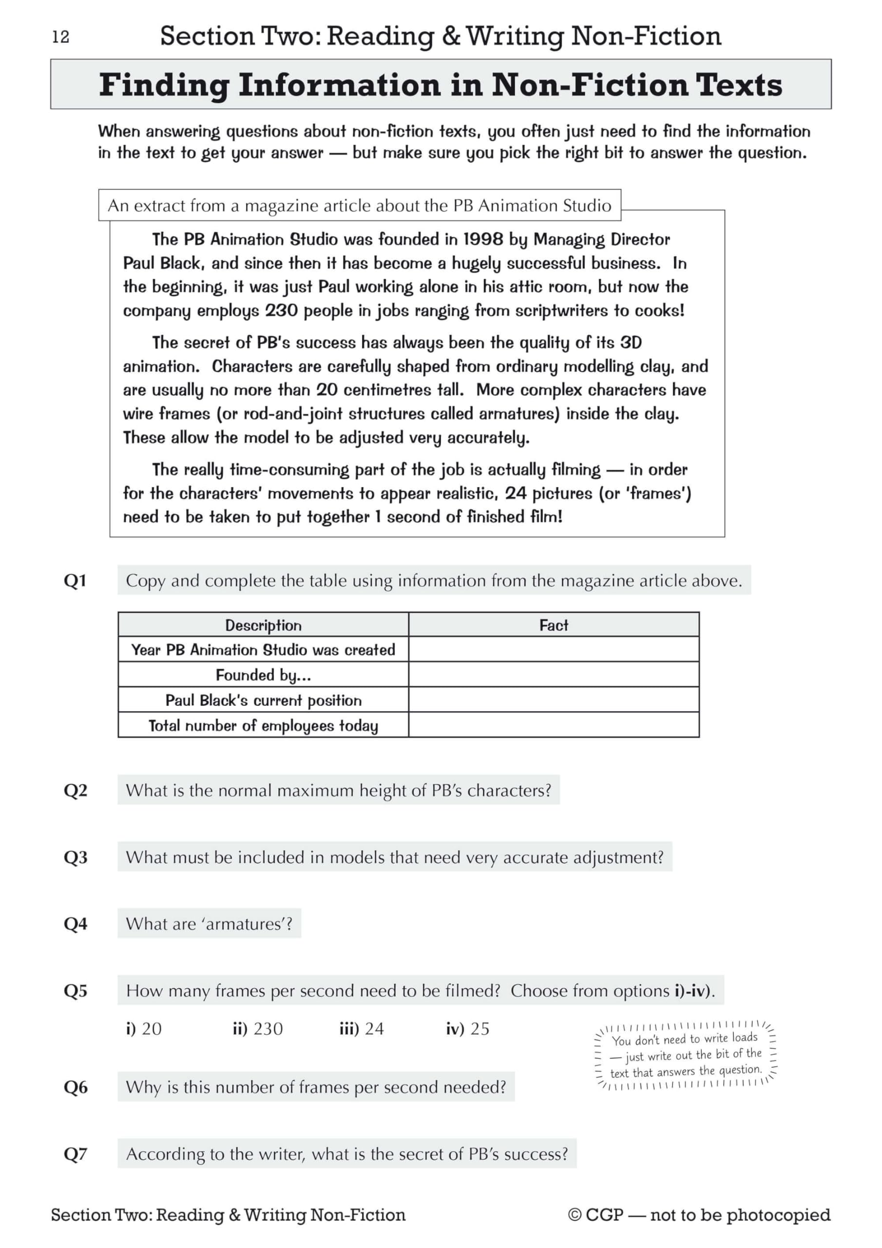 CGP KS3 English Workbook (with answers) - Catch-up & Home Learning | Revised Edition 4