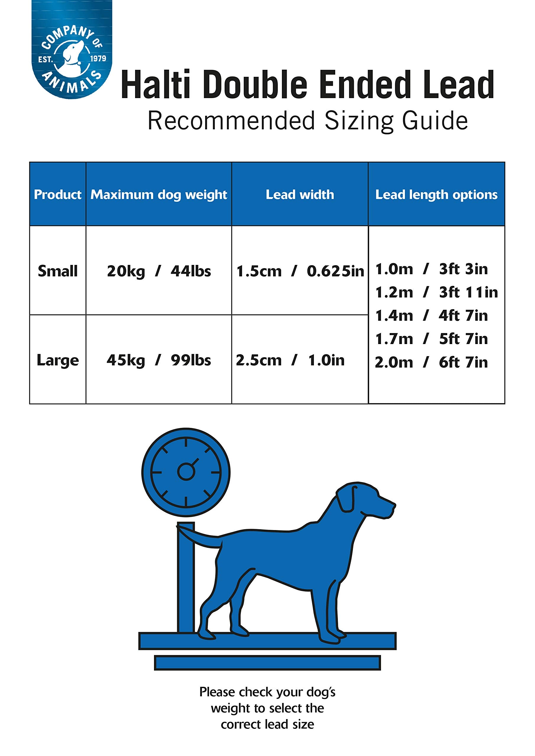 Halti Double-Ended Lead for Dogs - Large Size, Red, 2m Length | Multi-Use 6