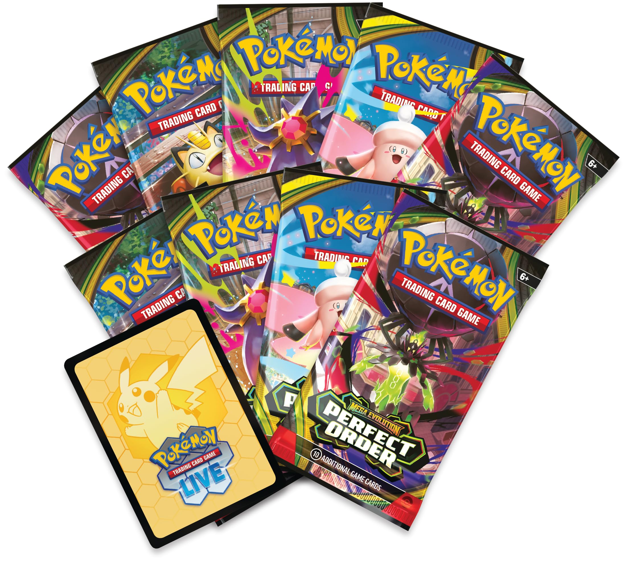 Pokémon TCG: Mega Evolution—Perfect Order Elite Trainer Box | 9 Booster Packs | Tyrunt Promo