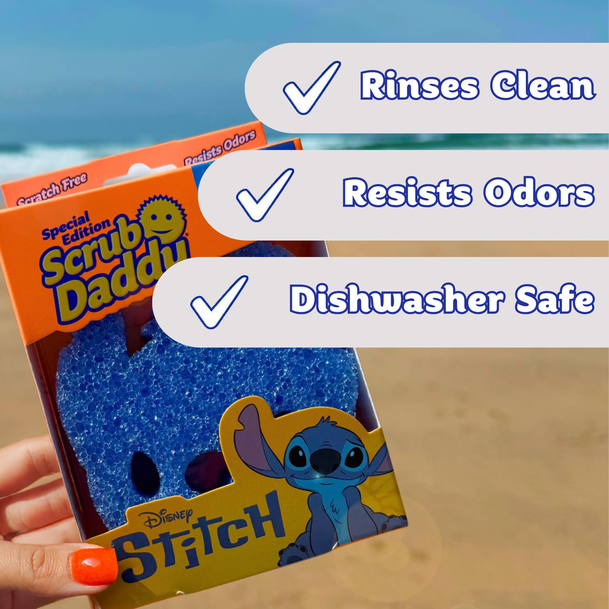 Scrub Daddy - Disney Stitch FlexTexture Dish Sponge 6