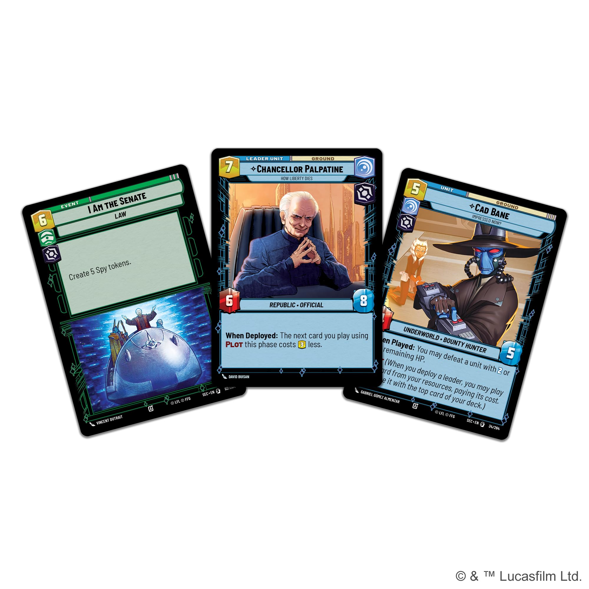 Asmodee Star Wars: Unlimited Secrets of Power Spotlight Deck Display 10