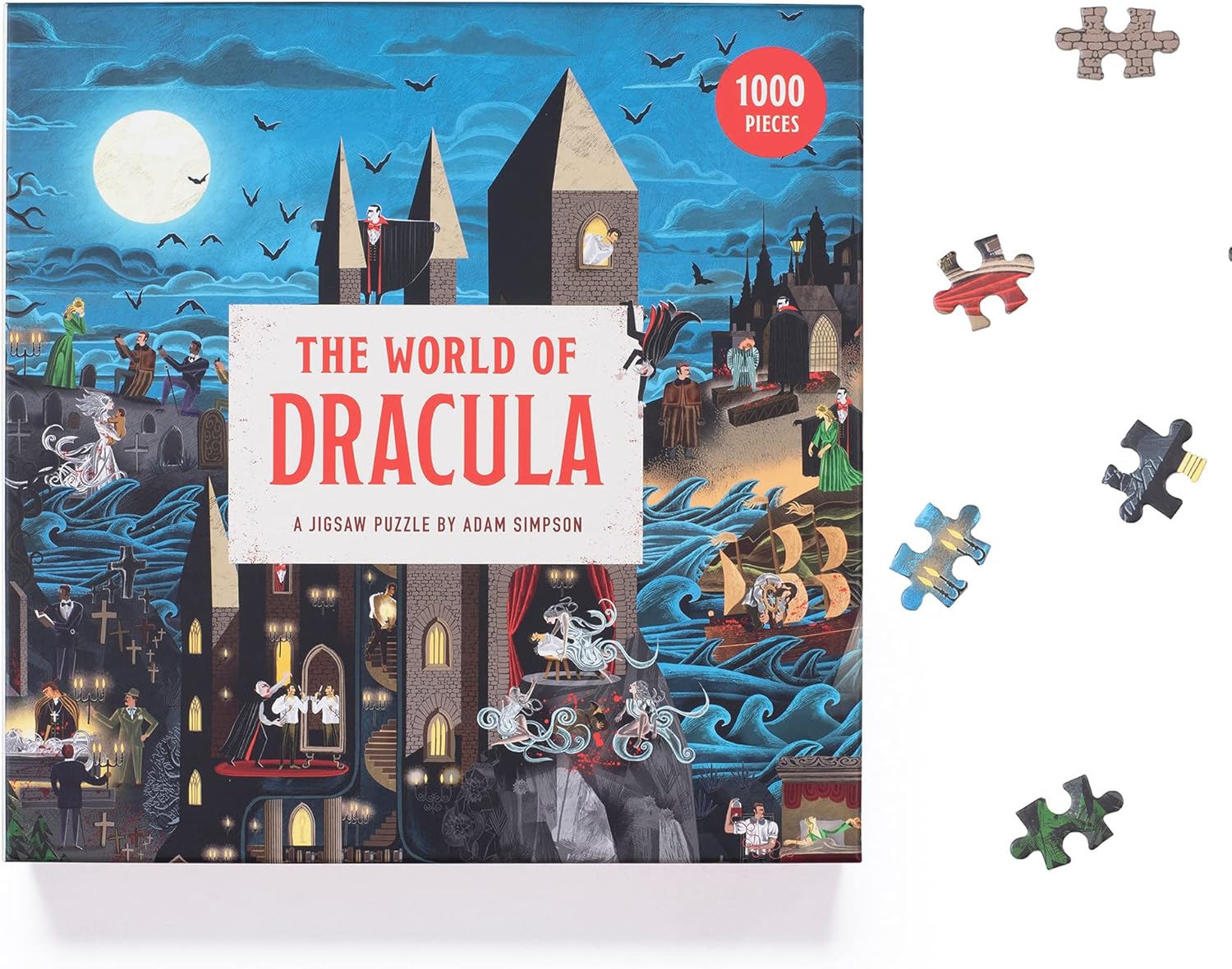 The World of Dracula Puzzle - 1,000-Piece Gothic Jigsaw by Adam Simpson 4